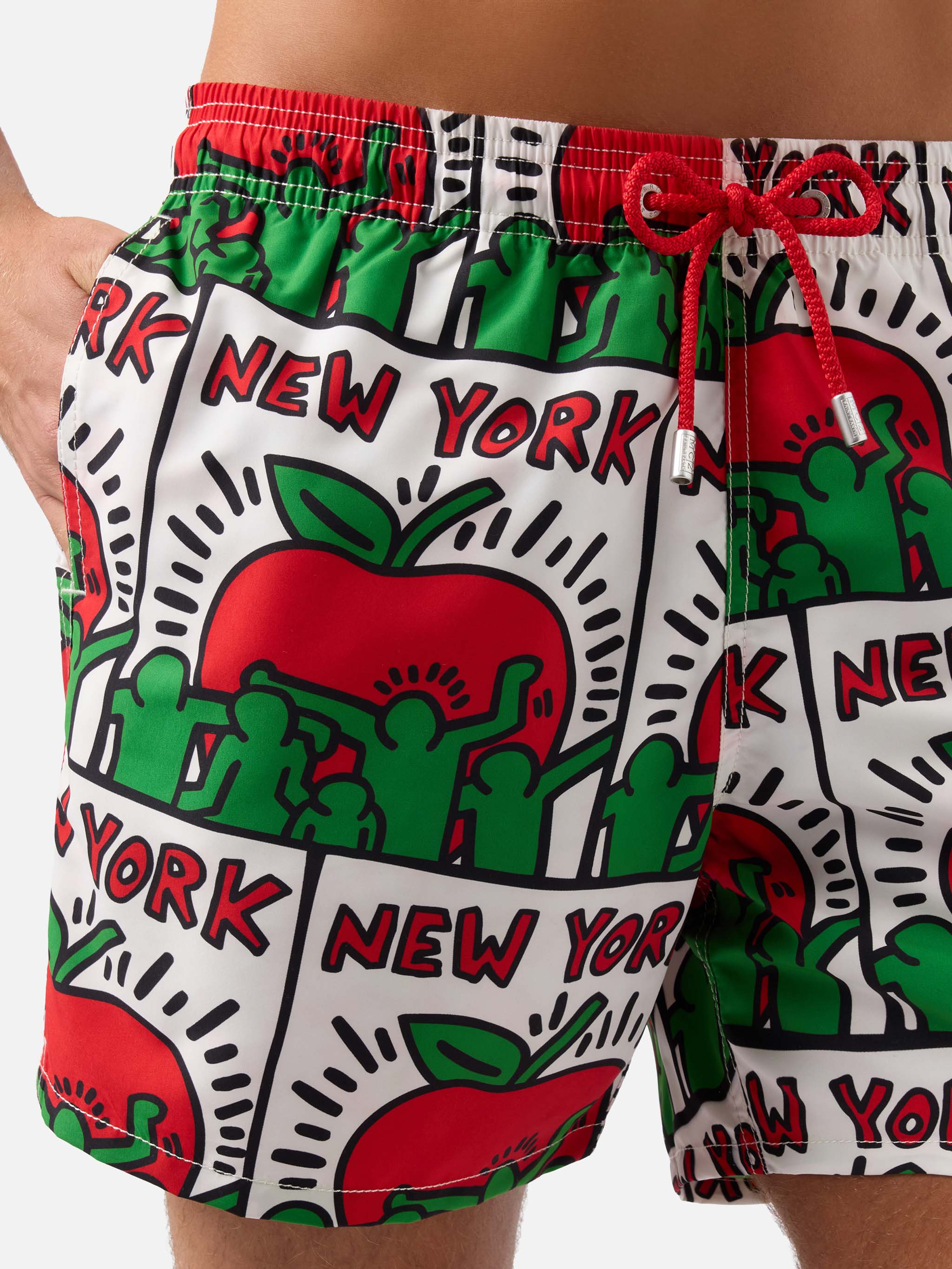 mc2-saint-barth-gustavia-costume-mare-uomo-special-edition-keith-haring-ny-bianc image 4