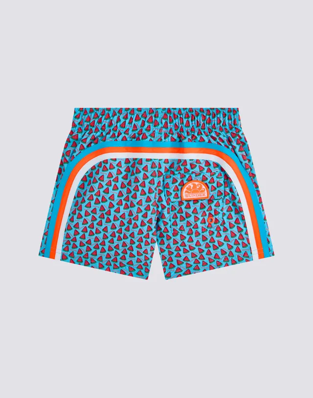 sundek-costume-da-bagno-bambino-corto-fruit-fiesta-in-repreve-vita-elasticata image 1