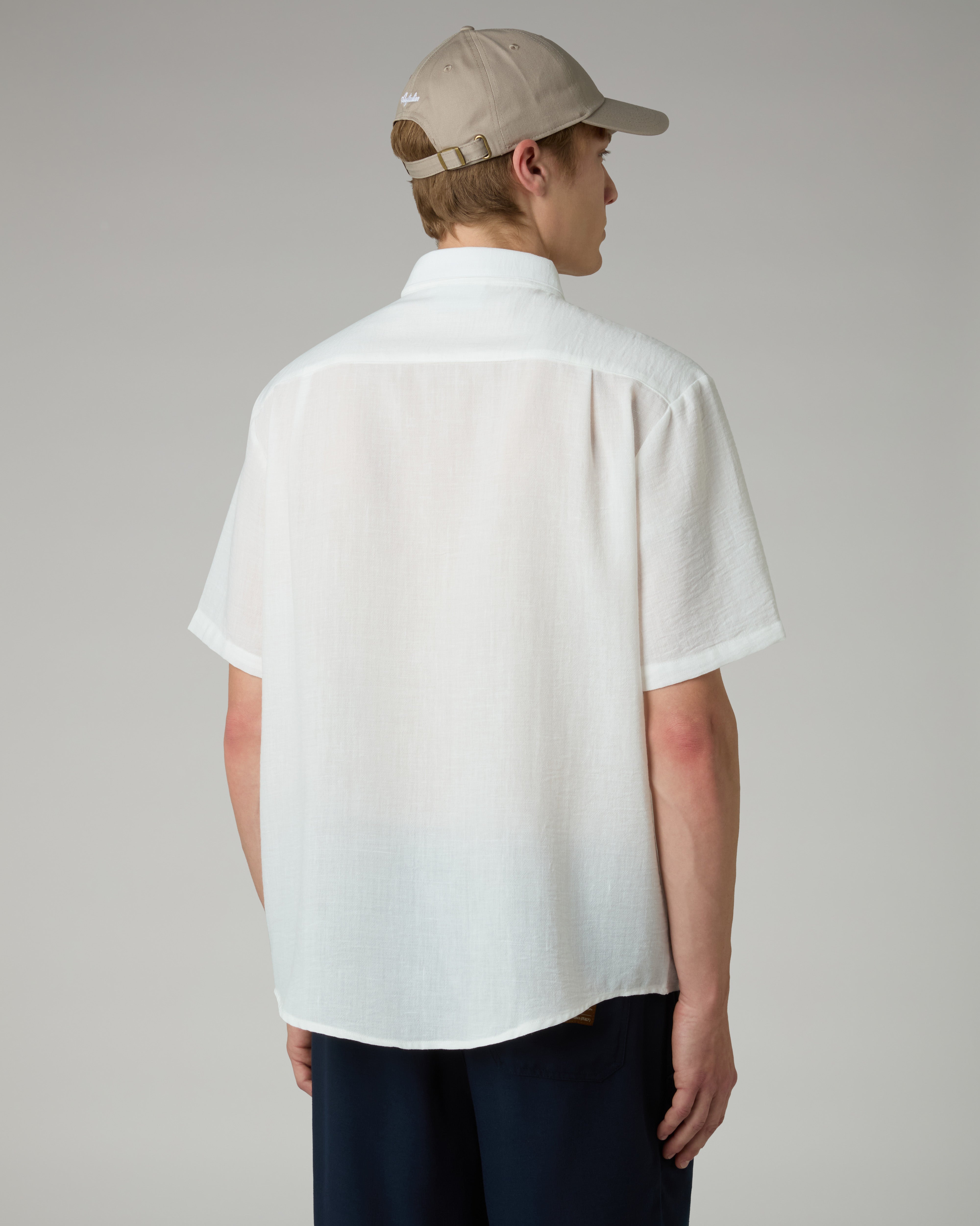 australian-doric-shirt-camicia-canvas-latte-manica-corta image 3