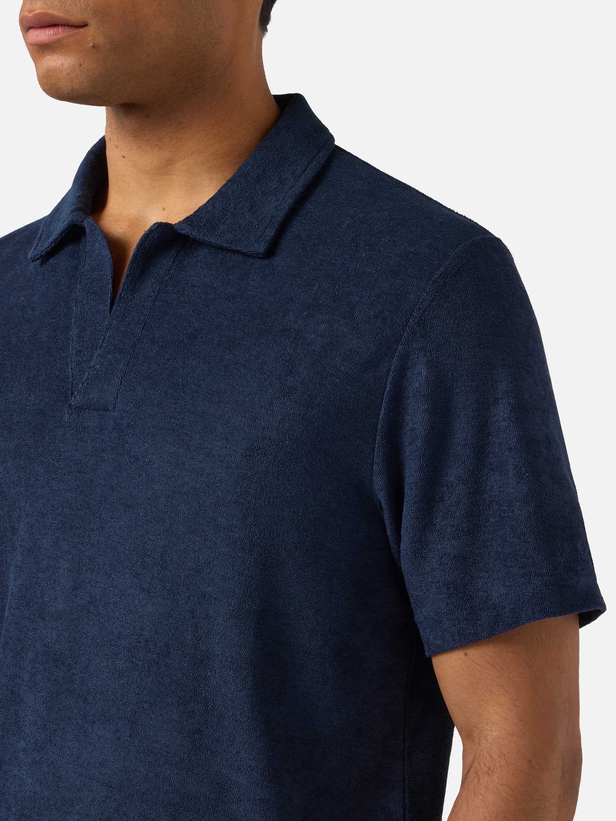 mc2-saint-barth-jeremy-polo-uomo-in-cotone-spugna-blu-navy image 2