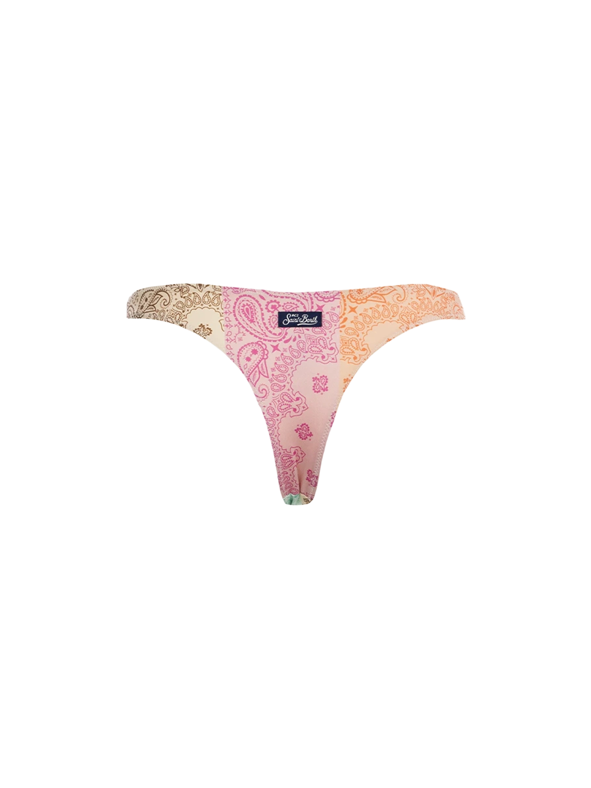 mc2-saint-barth-naomi-slip-bikini-donna-cheeky-stampa-bandana-multicolor image 2