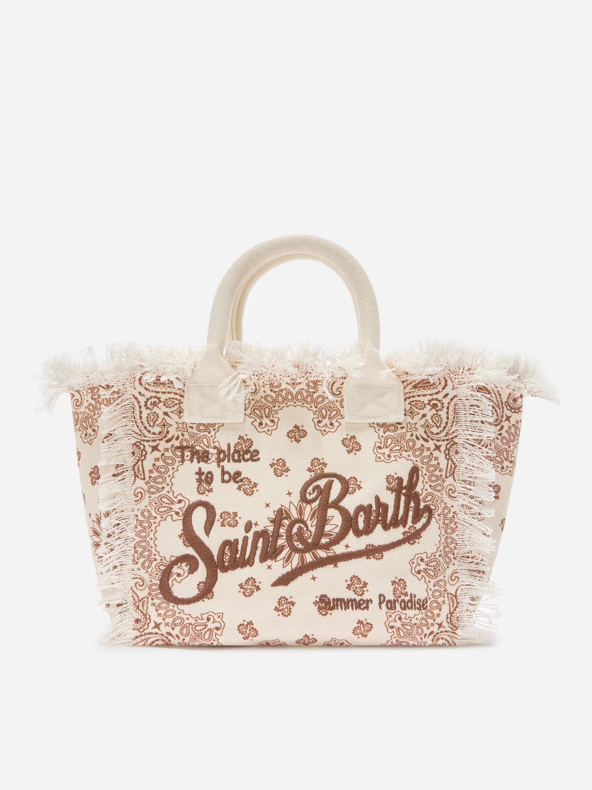mc2-saint-barth-borsa-colette-in-canvas-beige-con-stampa-bandana image 1