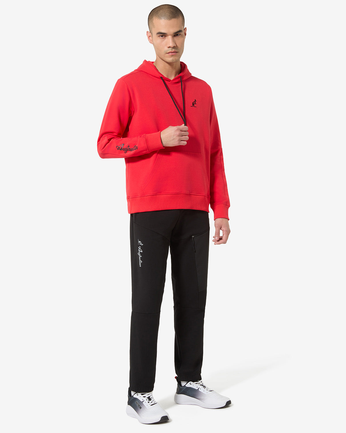 australian-city-hoodie-sportswear-felpa-rosso-vivo image 2