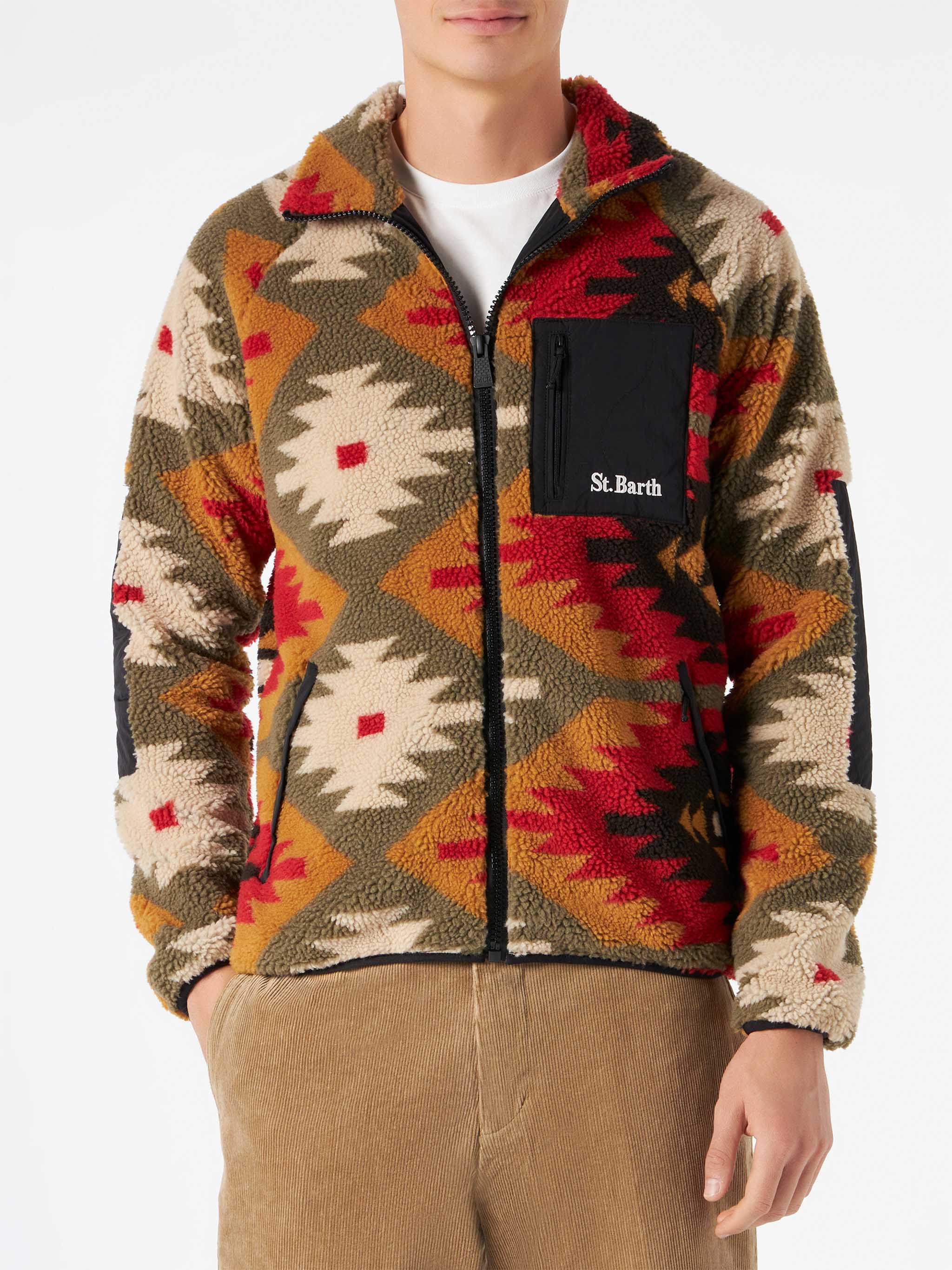 mc2-saint-barth-keystone-giacca-uomo-sherpa-fleece-multicolor image 2