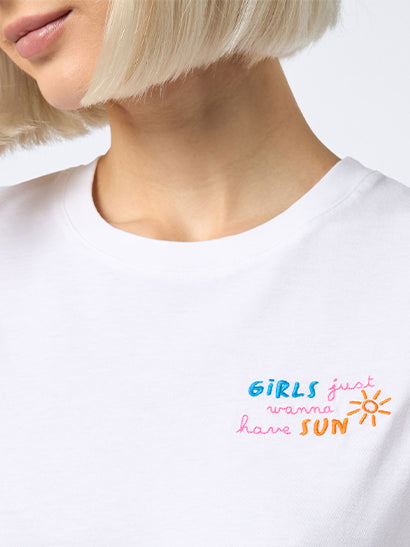 mc2-saint-barth-emilie-t-shirt-donna-cotone-bianca-girls-just-wanna-have-sun image 1