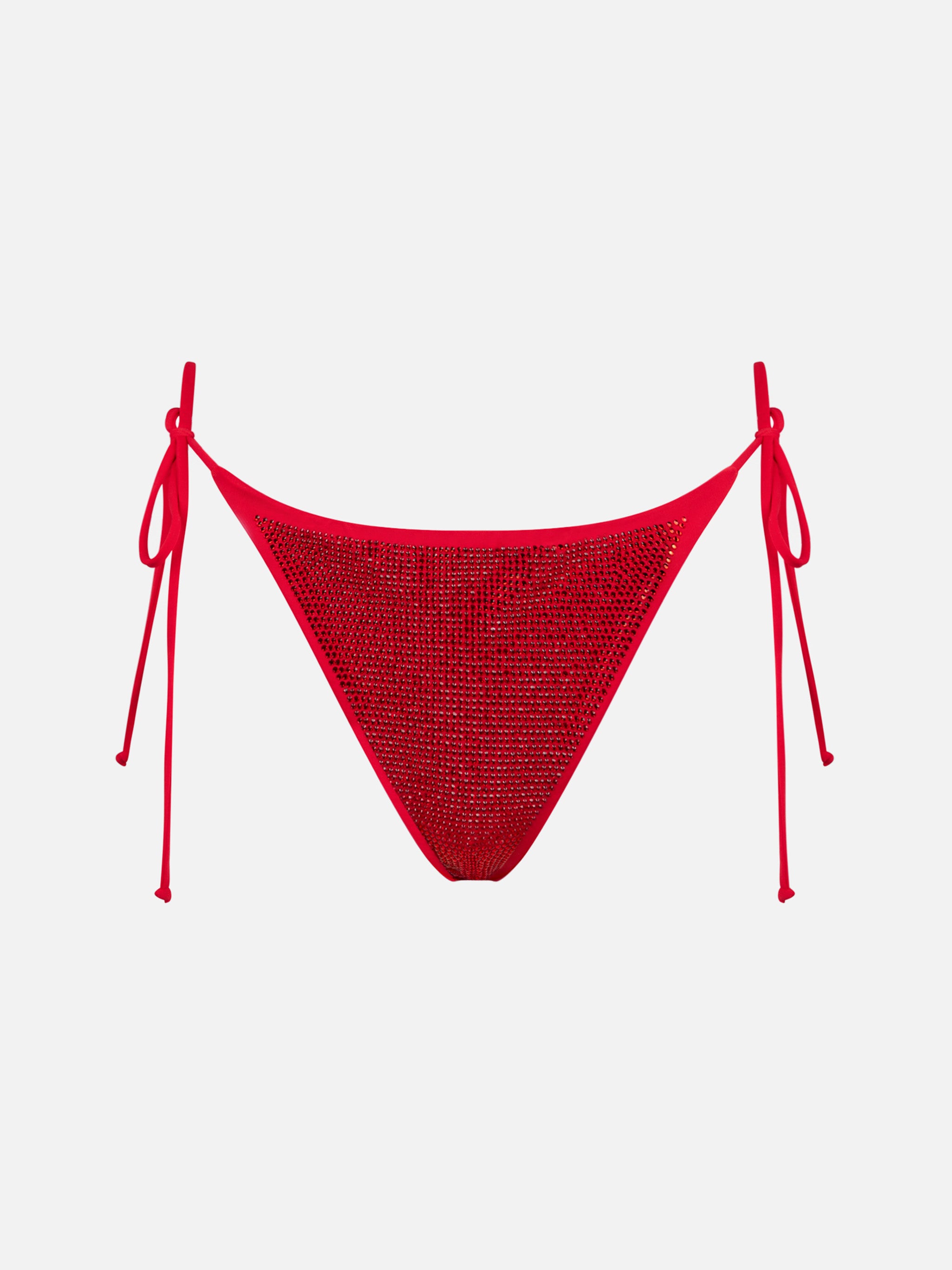 mc2-saint-barth-virgo-slip-mare-donna-rosso-con-strass image 1