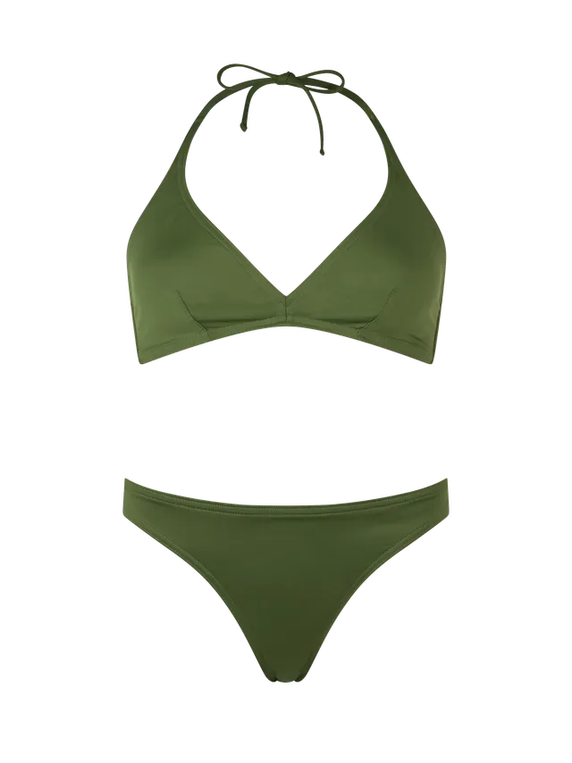 mc2-saint-barth-bikini-gaia-maia-da-donna-bralette-triangolo-verde-militare image 1