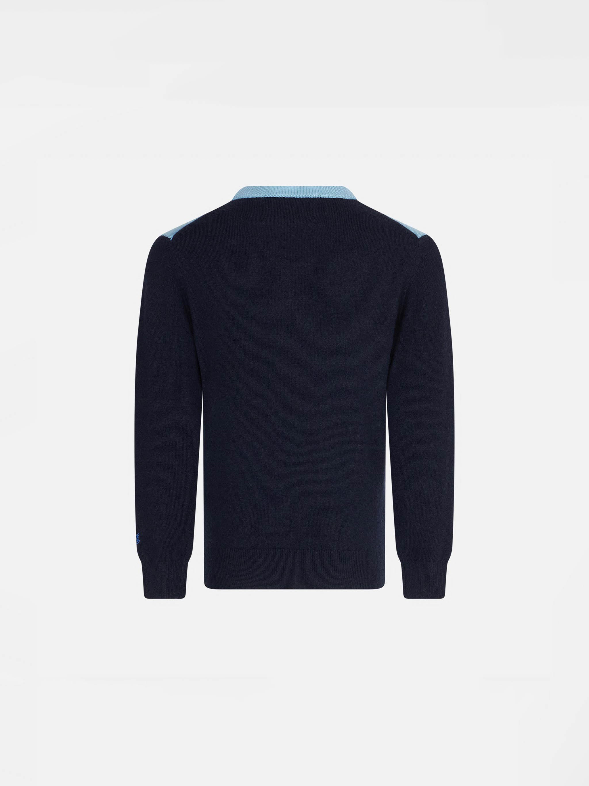 mc2-saint-barth-maglione-bambino-jacquard-montagna-blu-navy-pistaaa image 2