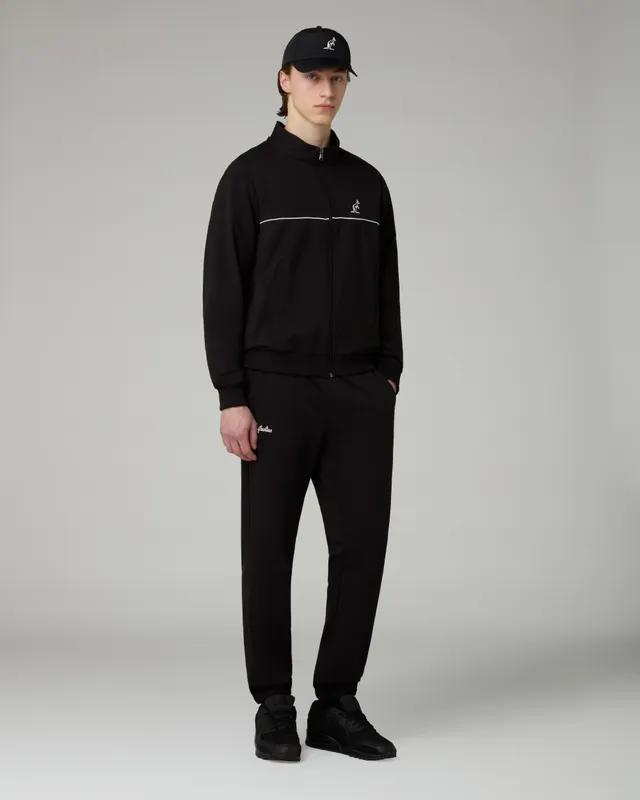 australian-essential-line-tracksuit-tuta-felpa-nera-full-zip image 1