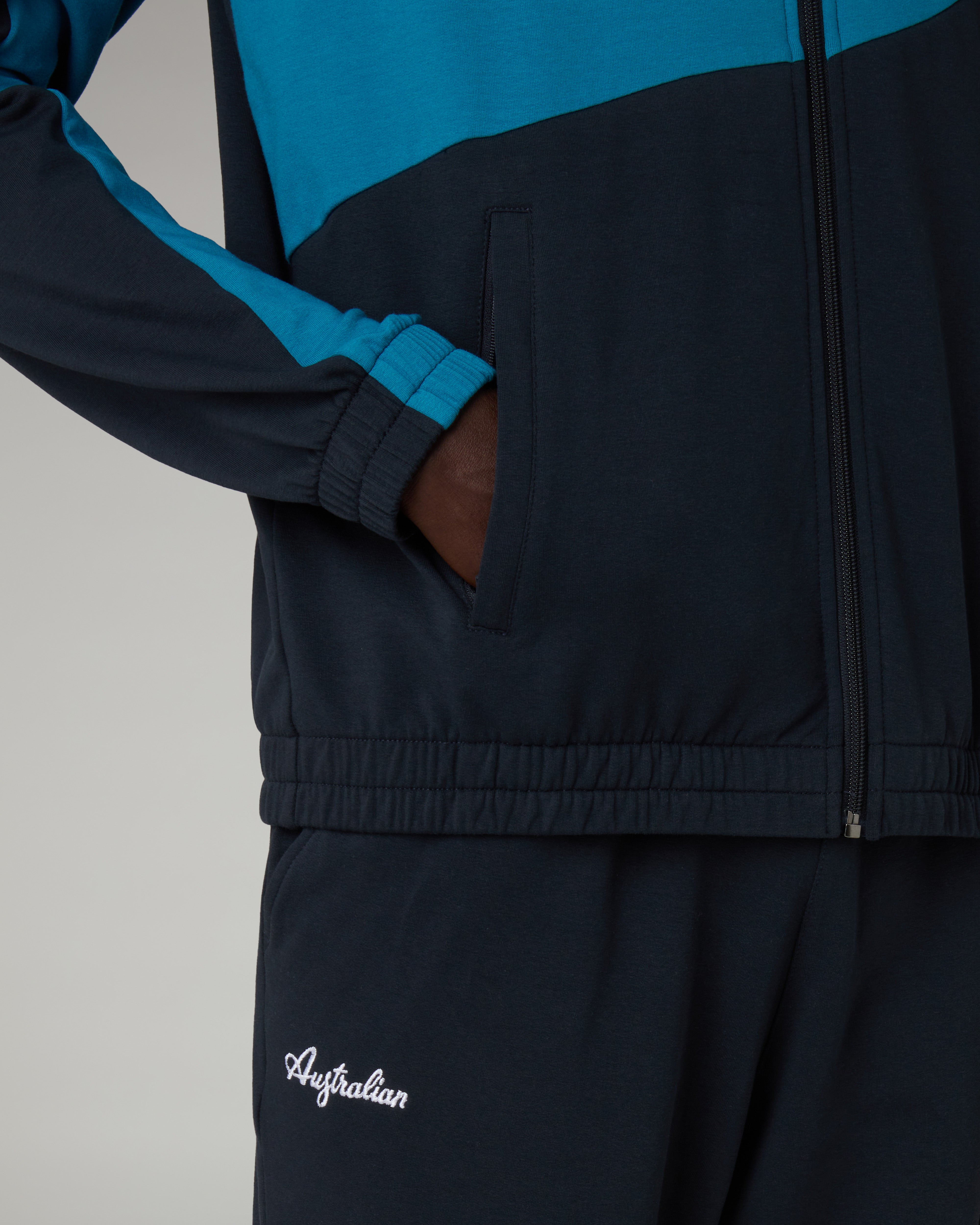 australian-dune-tracksuit-tuta-completa-in-felpa-blu-navy-made-in-italy image 5