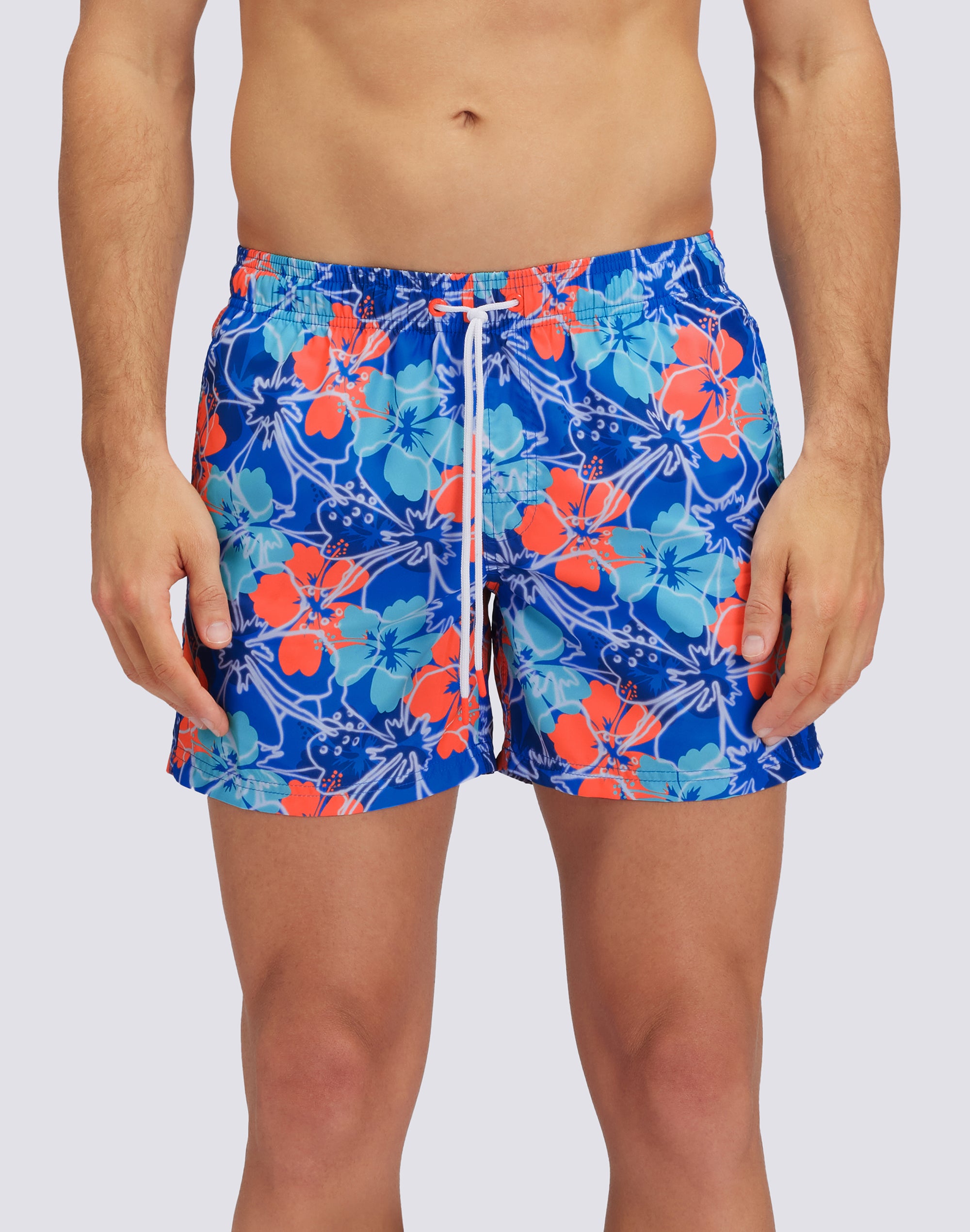 sundek-costume-da-bagno-corto-uomo-inside-flowers-in-repreve-vita-elasticata image 2