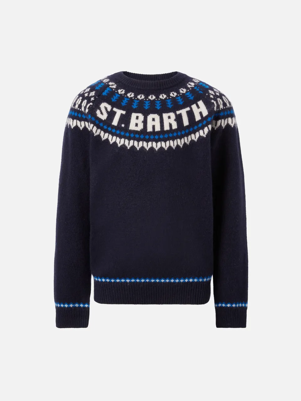 mc2-saint-barth-douglas-maglione-bambino-alpaca-fair-isle-blu-navy image 1