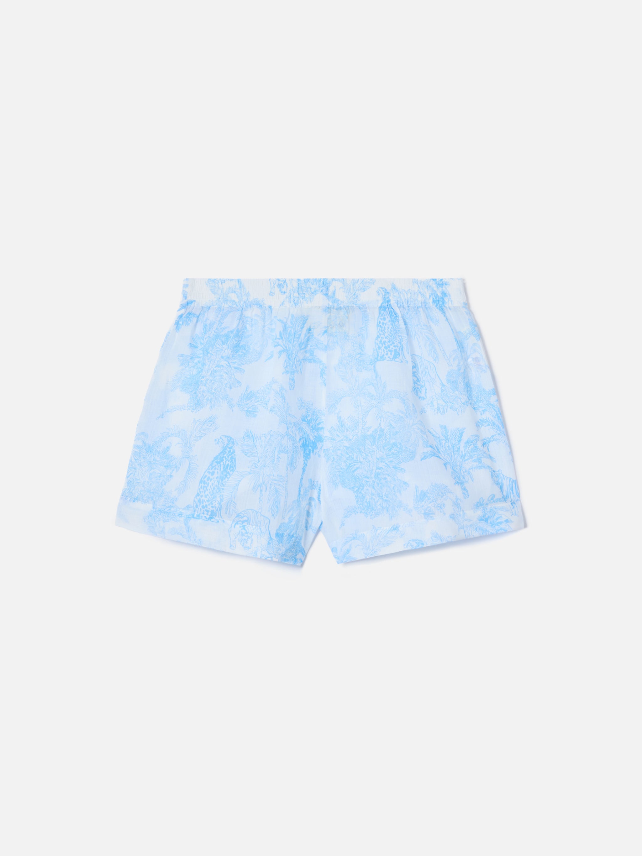 mc2-saint-barth-meave-shorts-donna-ramie-stampa-toile-de-jouy-azzurra image 4