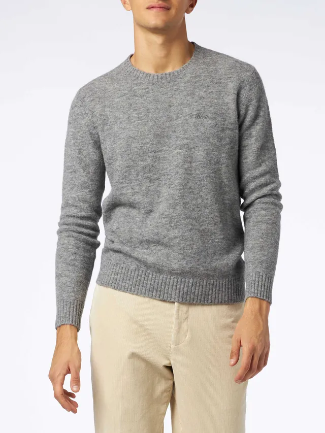 mc2-saint-barth-heron-maglia-uomo-lana-stretch-grigio-m-lange image 1