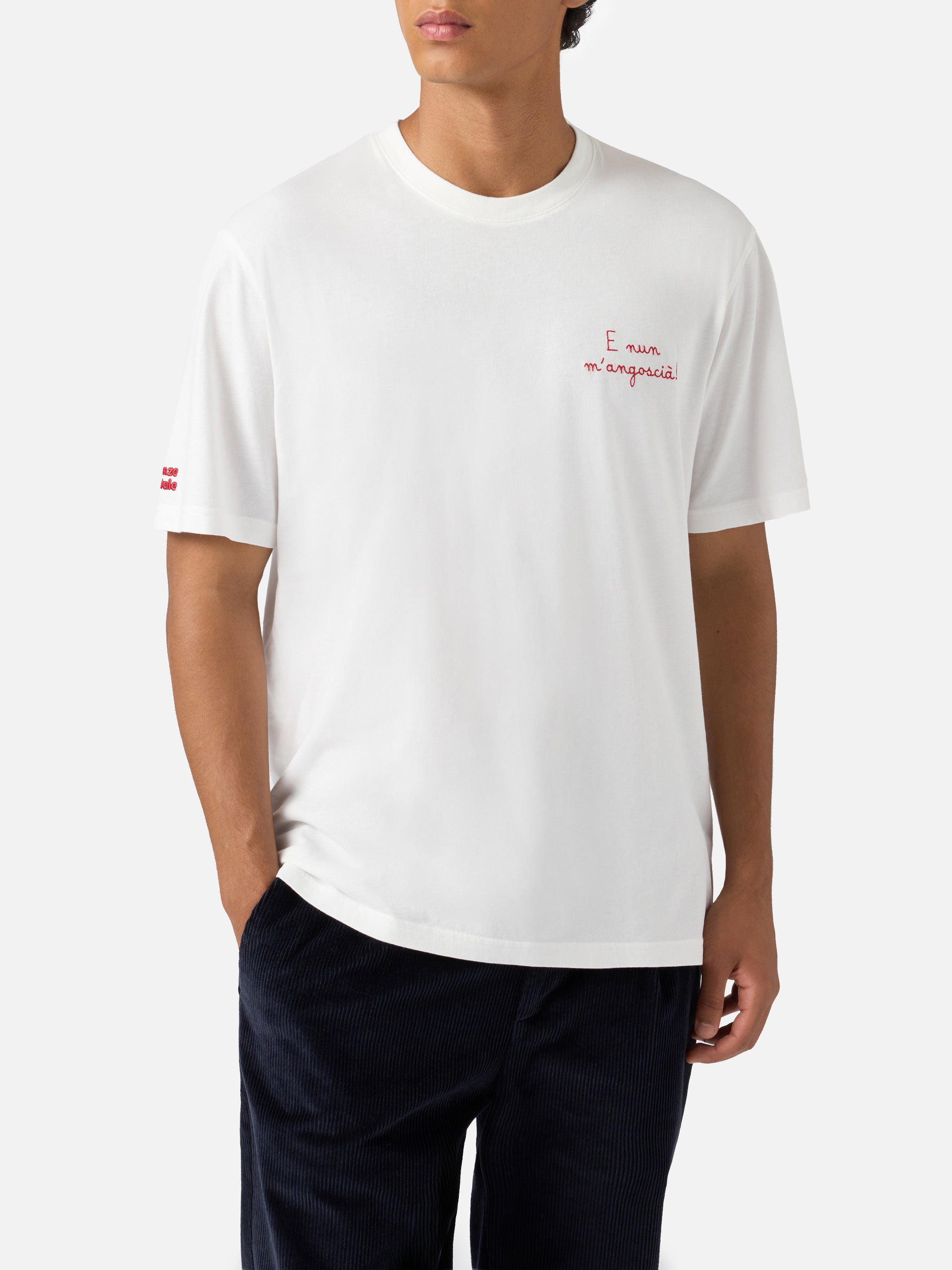 mc2-saint-barth-t-shirt-arnott-warm-in-cotone-invernale-con-ricamo-e-nun-m-angos image 2