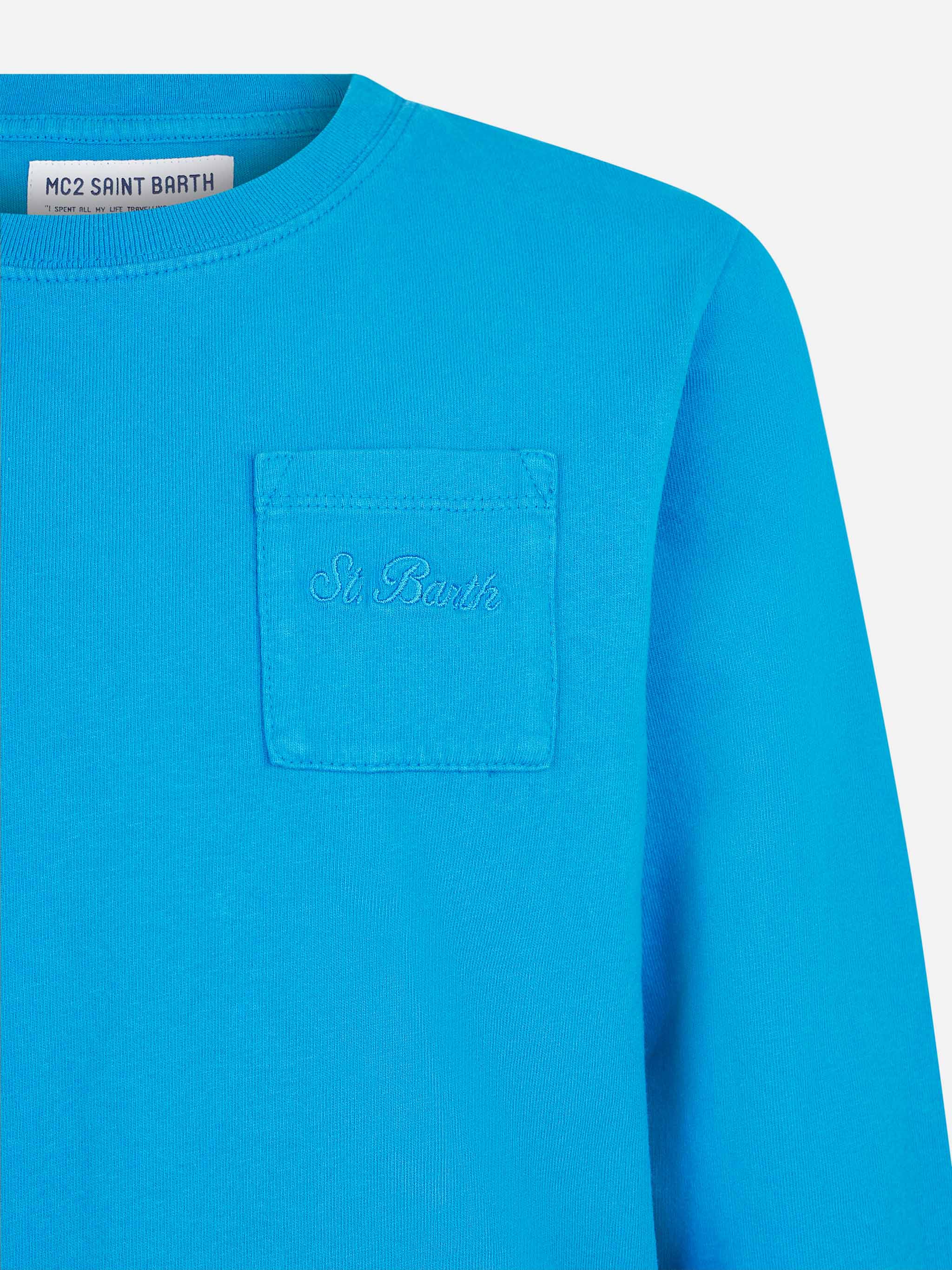t-shirt-mc2-saint-barth-bluette-da-bambino-in-cotone-pesante-maniche-lunghe image 4