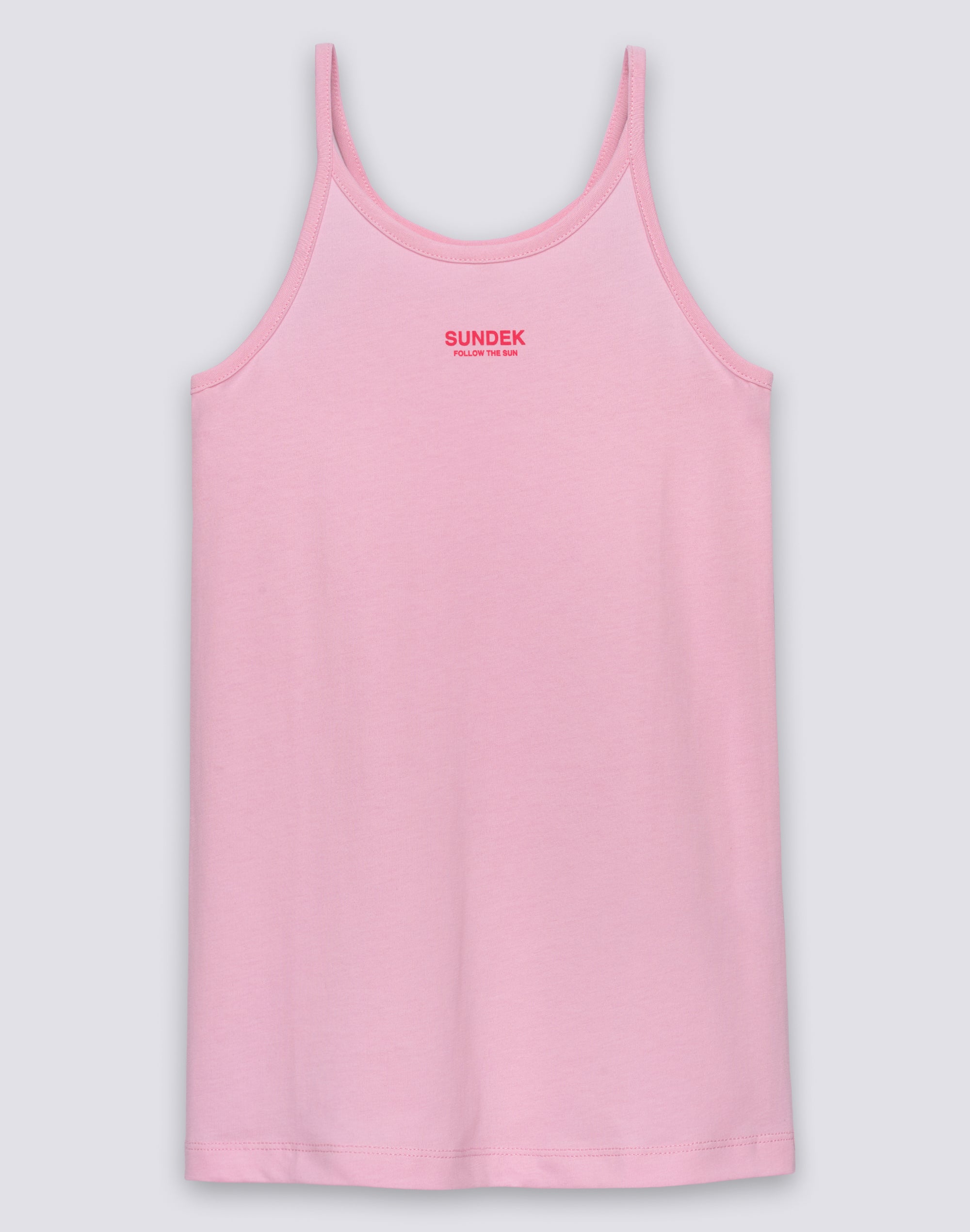 sundek-abito-da-bambina-senza-maniche-in-cotone-jersey-con-logo-g747drjs000 image 1