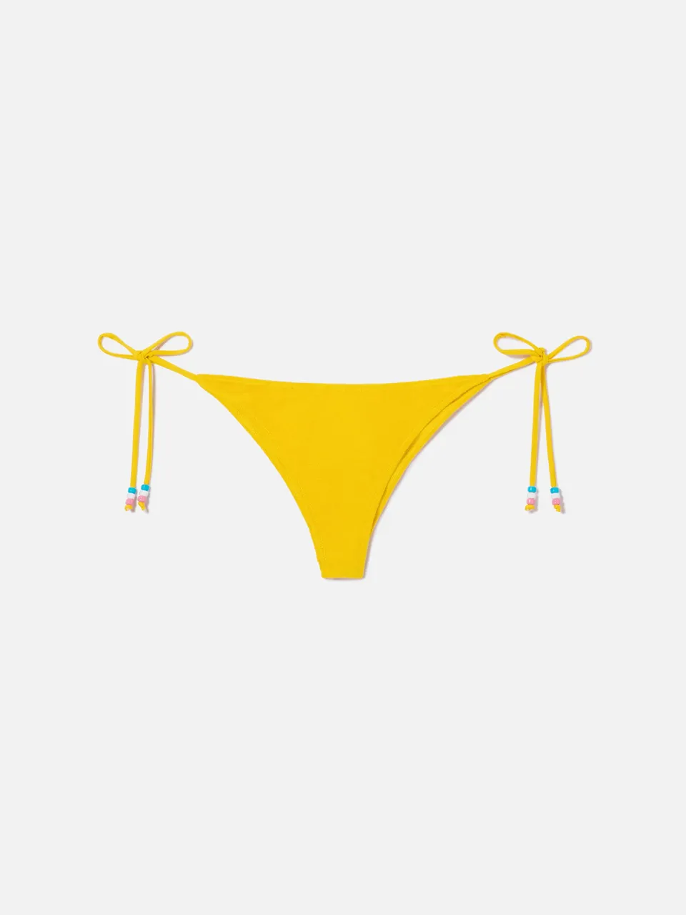 mc2-saint-barth-marielle-slip-mare-donna-giallo-spugna-con-charms image 1