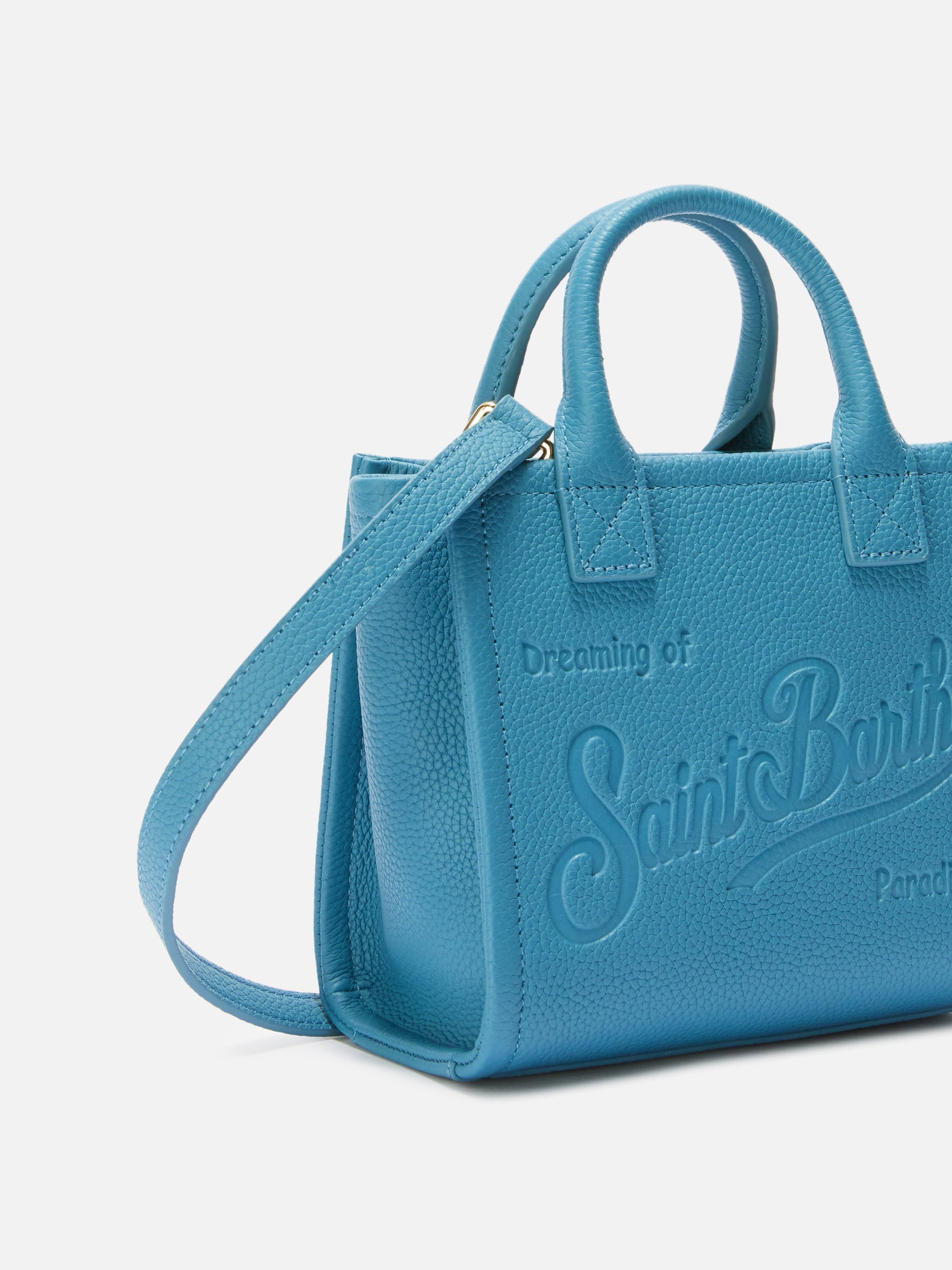 mc2-saint-barth-vanity-bag-mini-borsa-a-spalla-pelle-martellata-ottanio image 3