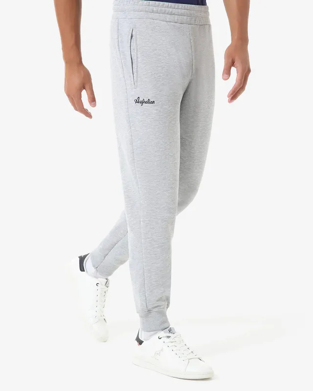 australian-rib-cuff-pantalone-felpa-slim-grigio-melange image 1
