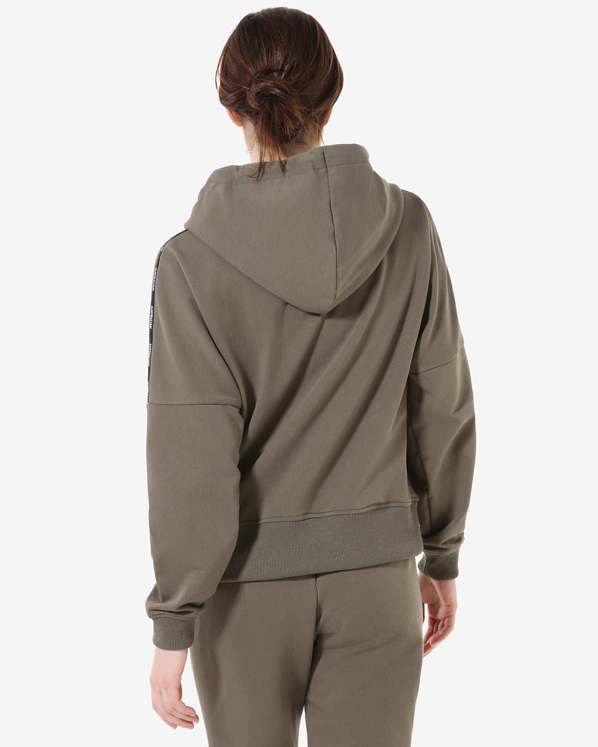 australian-tape-logo-full-zip-sportswear-giacca-donna-verde-aneto image 3