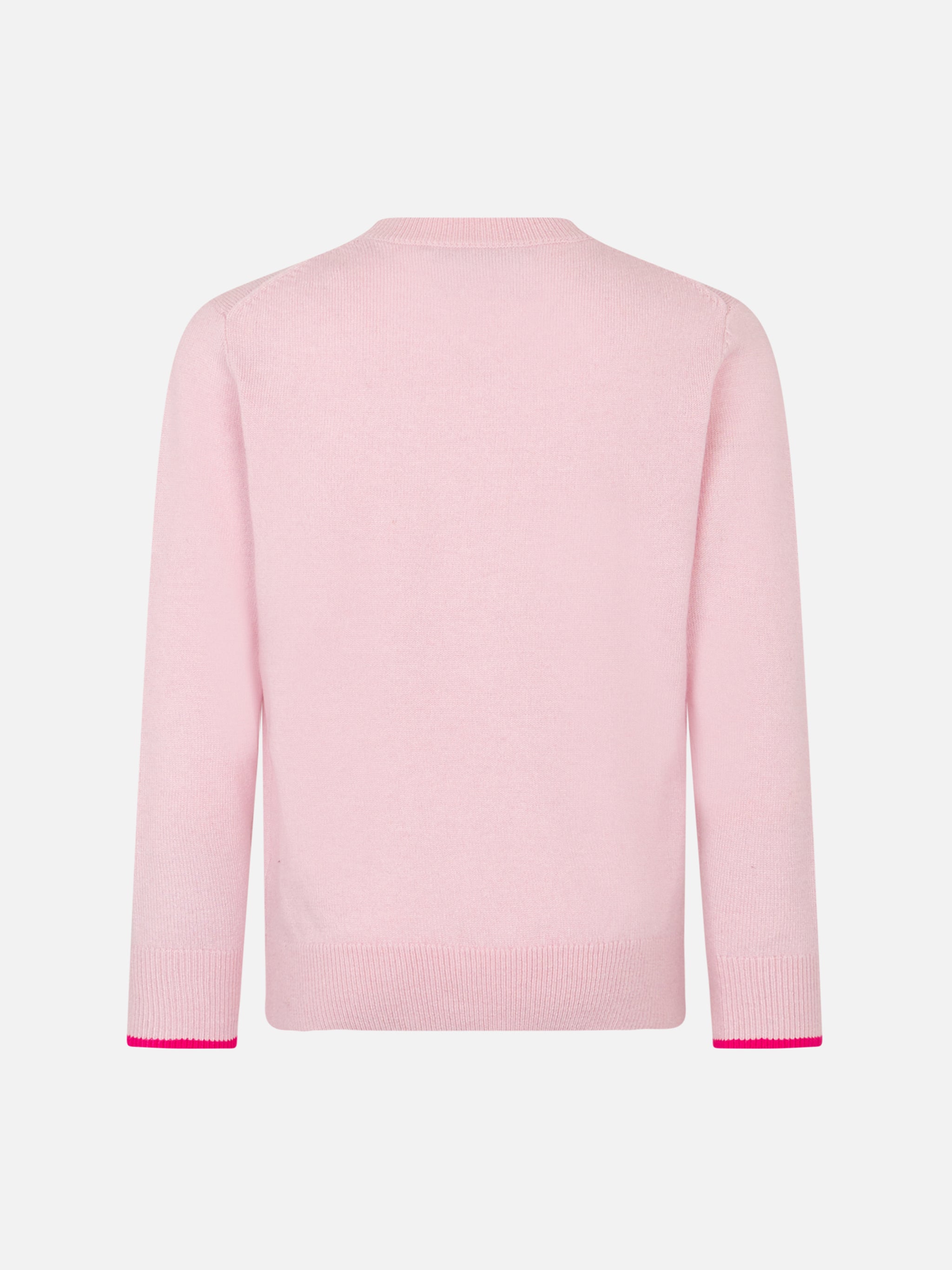 mc2-saint-barth-maglione-da-bambina-a-girocollo-rosa-con-stampa-barbie-edizione- image 3