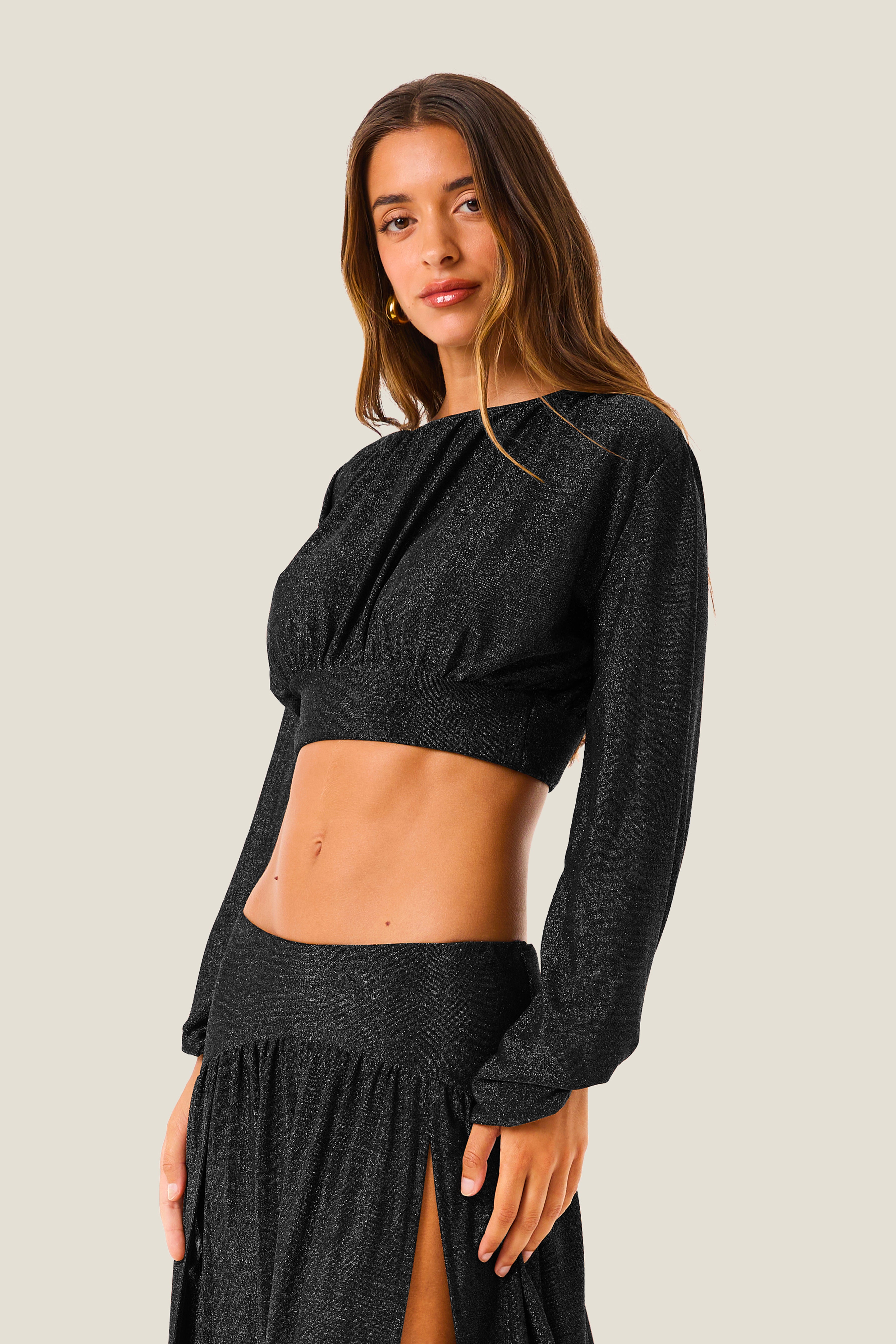 4giveness-crop-top-lurex-gloss-top-donna-brillante image 3