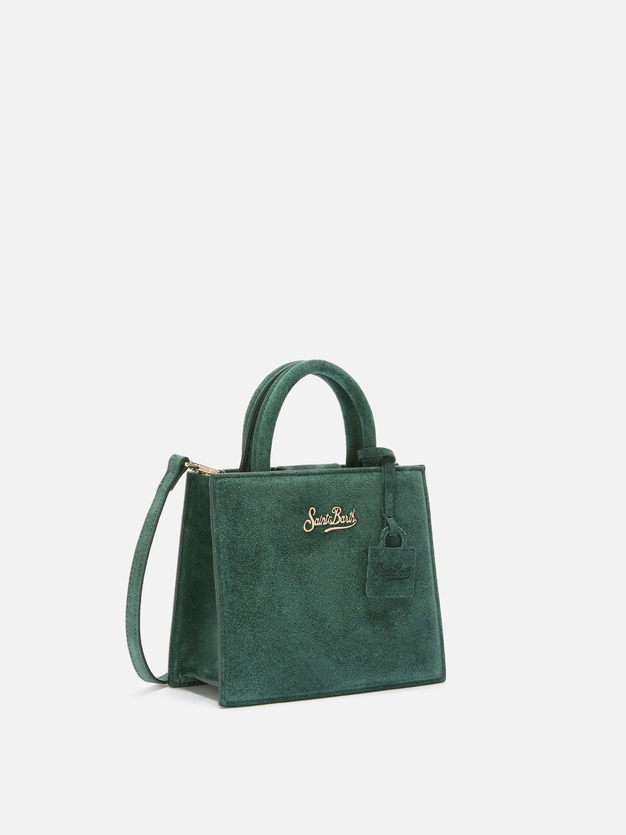 mc2-saint-barth-shop-bag-mini-borsa-a-mano-in-pelle-scamosciata-verde image 3