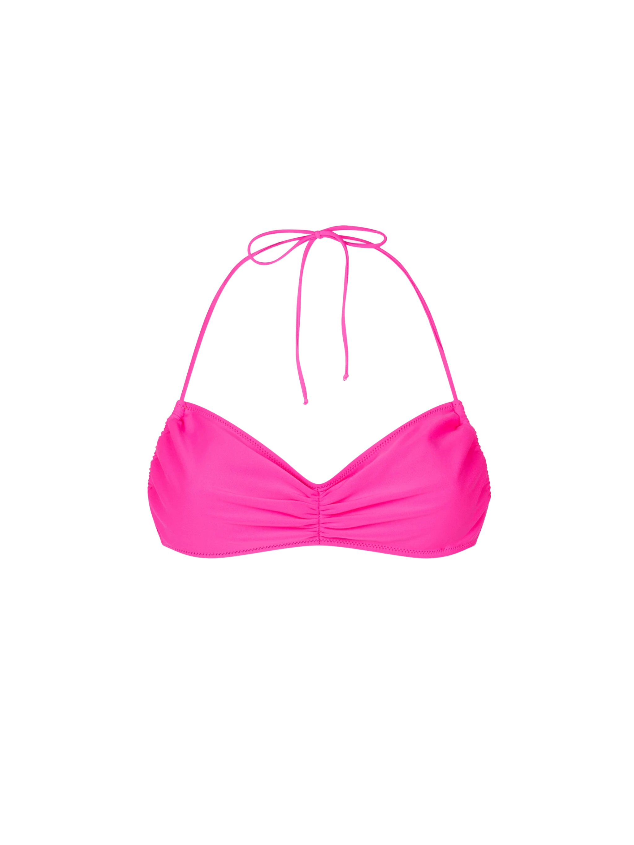 mc2-saint-barth-top-bikini-levante-bandeau-in-crinkle-fucsia-tinta-unita image 1