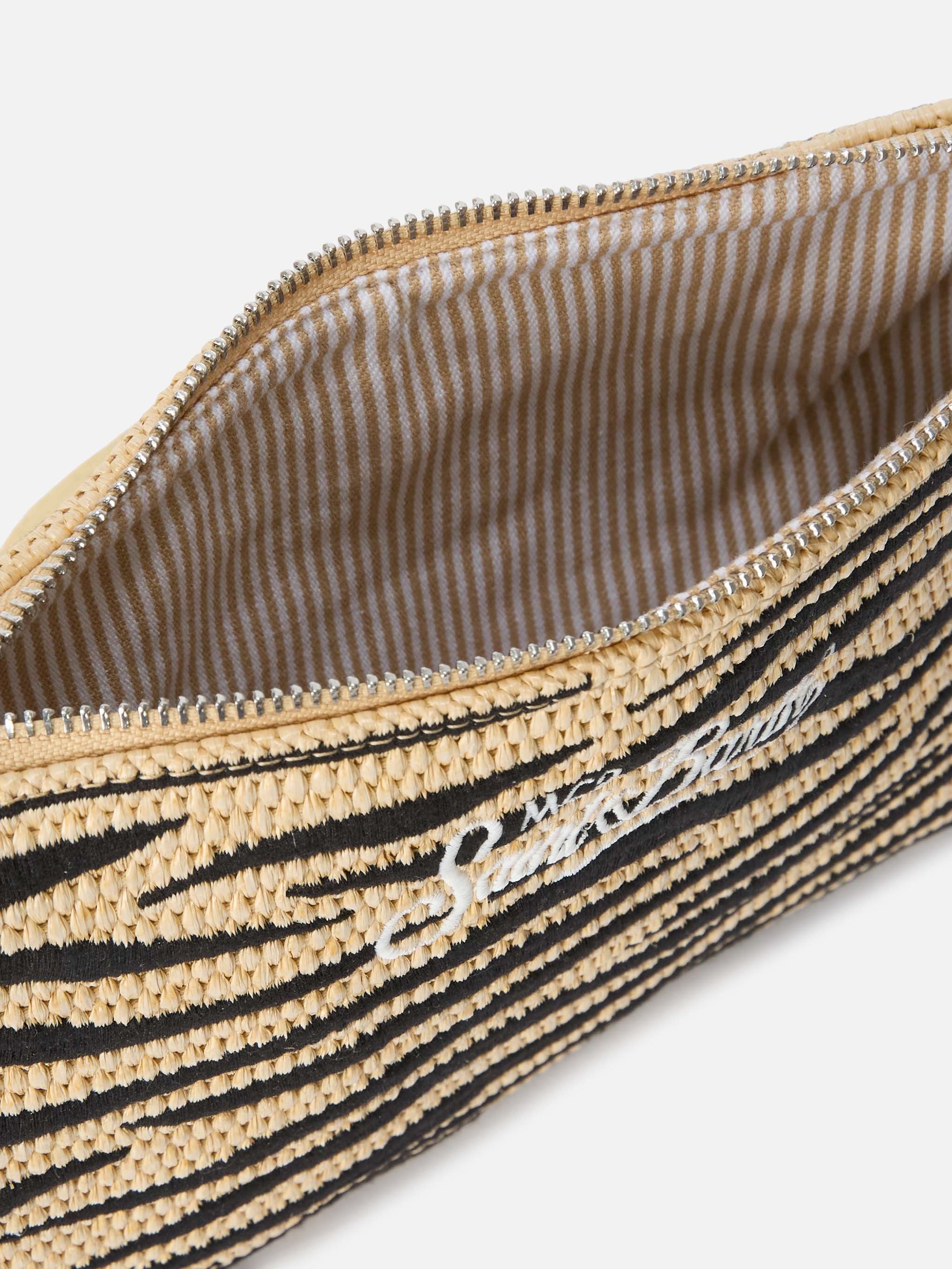 mc2-saint-barth-parisienne-pouch-zebrata-ricamata-beige-con-tracolla-removibile image 5