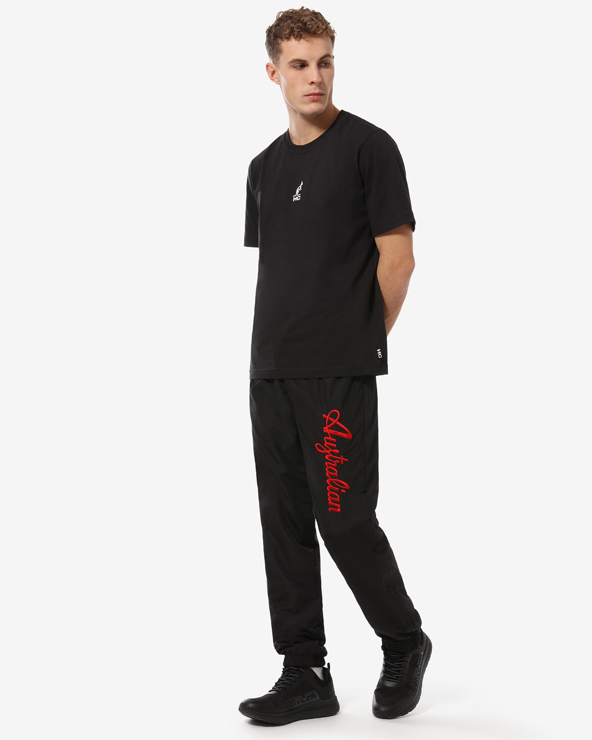 australian-smash-logo-pant-pantalone-nero image 2
