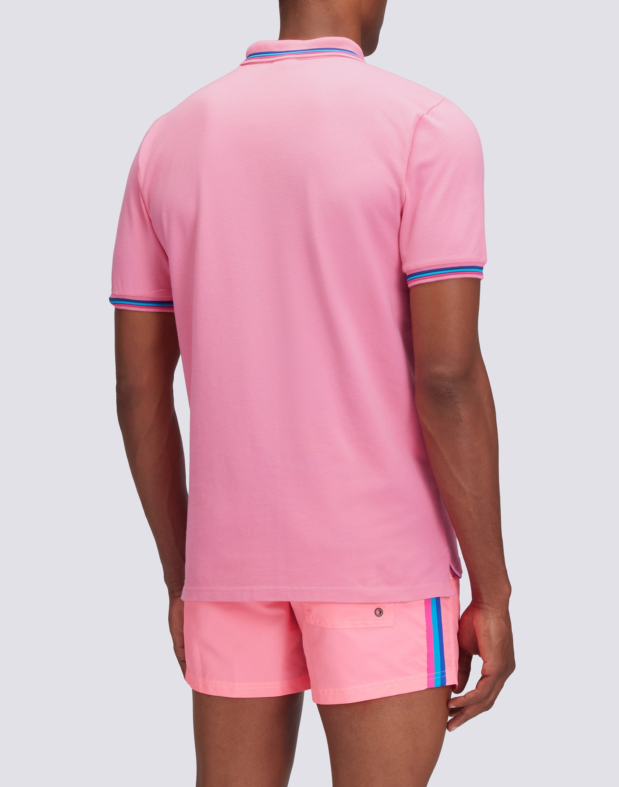 sundek-polo-brice-uomo-in-cotone-piquet-con-bande-tricolor image 2