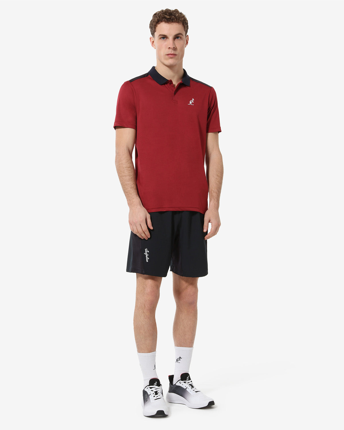 australian-energy-polo-shirt-tennis-polo-ace-bordeaux-performance image 2