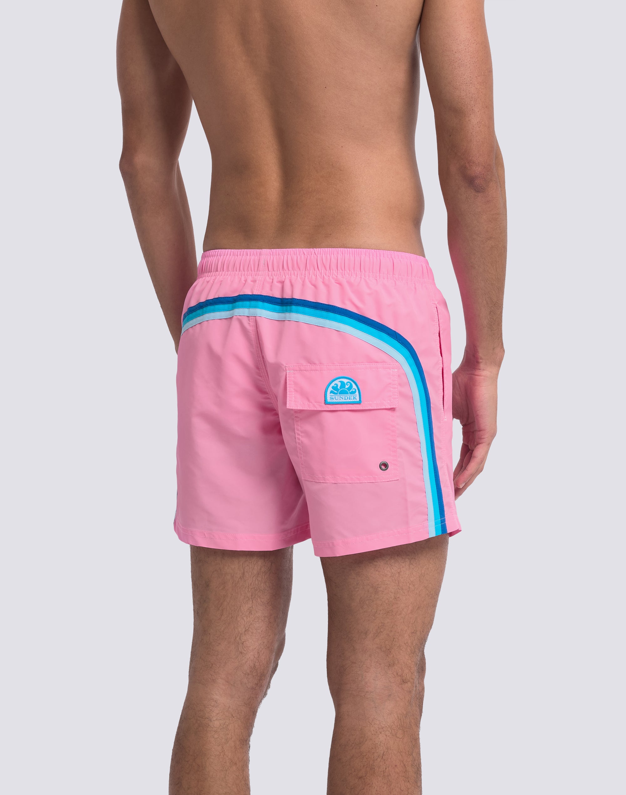 sundek-costume-mare-uomo-corto-iconic-taffeta-con-vita-elasticata-2 image 5