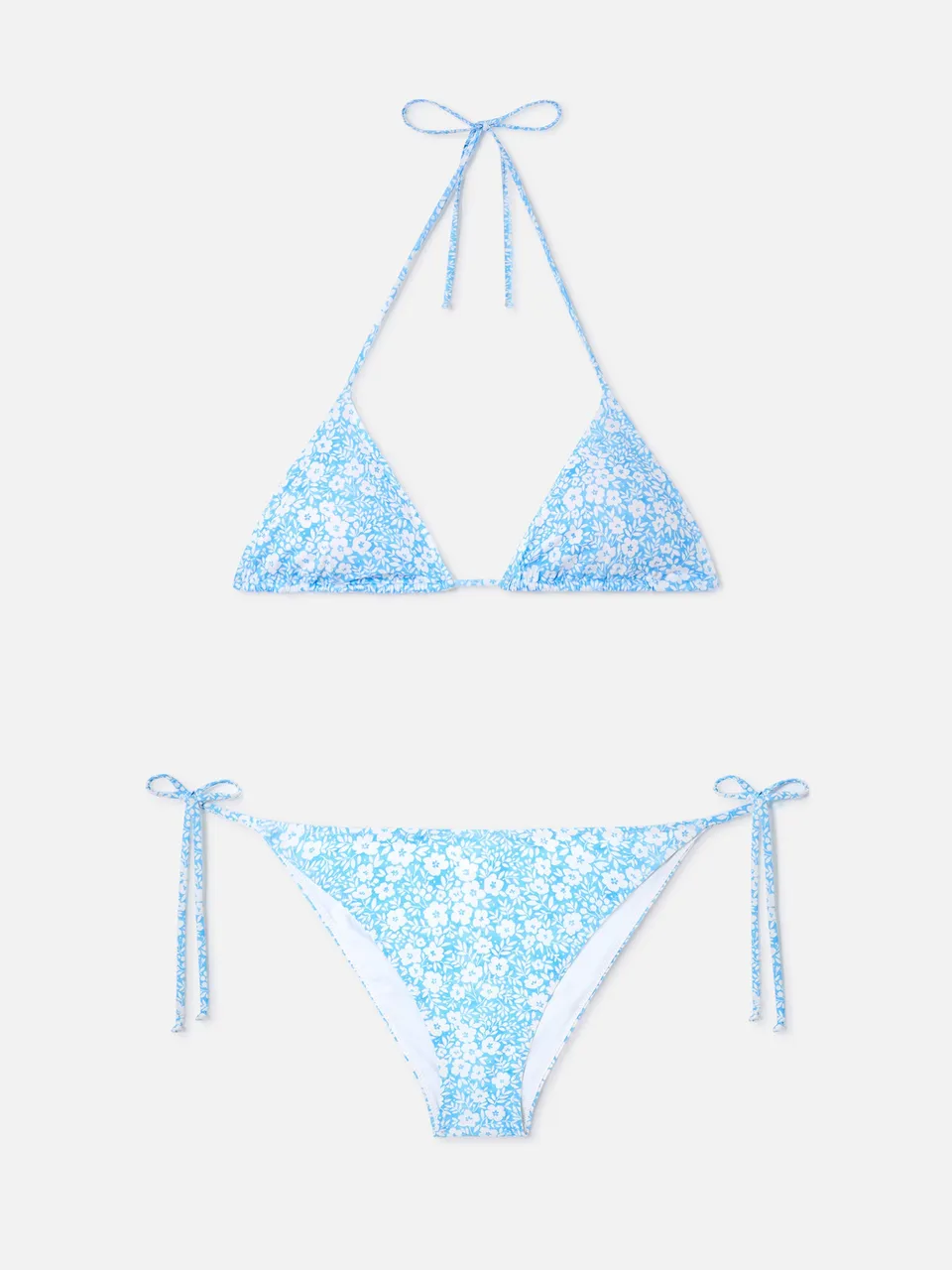 bikini-donna-mc2-saint-barth-leah-virgo-triangolo-stampa-floreale-vintage image 1