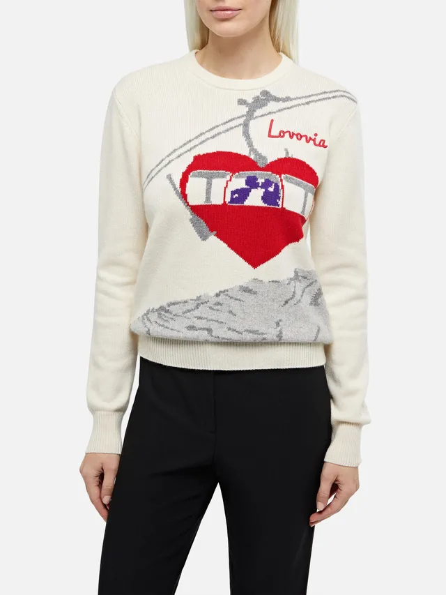 mc2-saint-barth-new-queen-maglione-donna-bianco-con-stampa-lovovia image 1