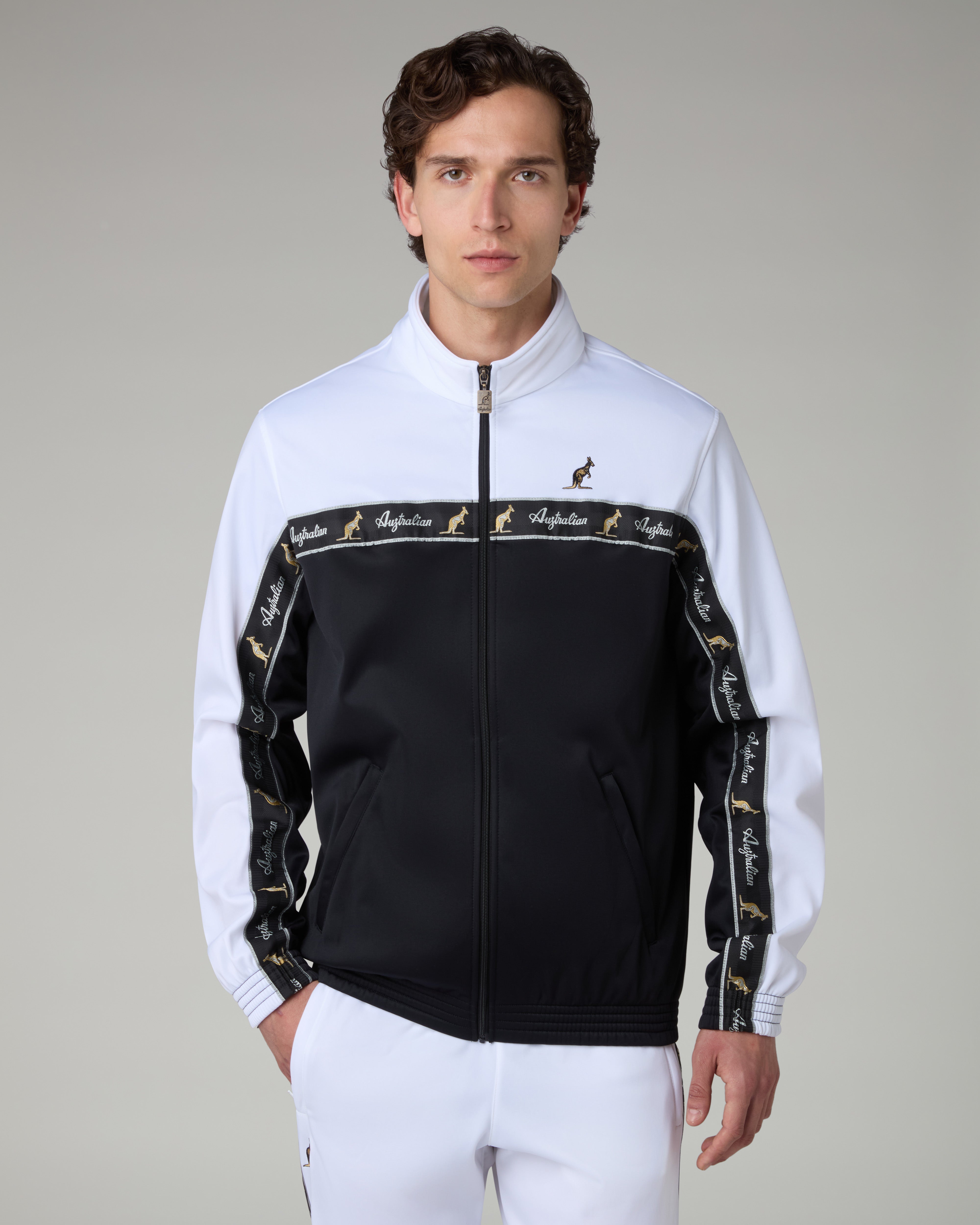 australian-duo-track-jacket-giacca-full-zip-in-acetato-bianco-made-in-italy image 2