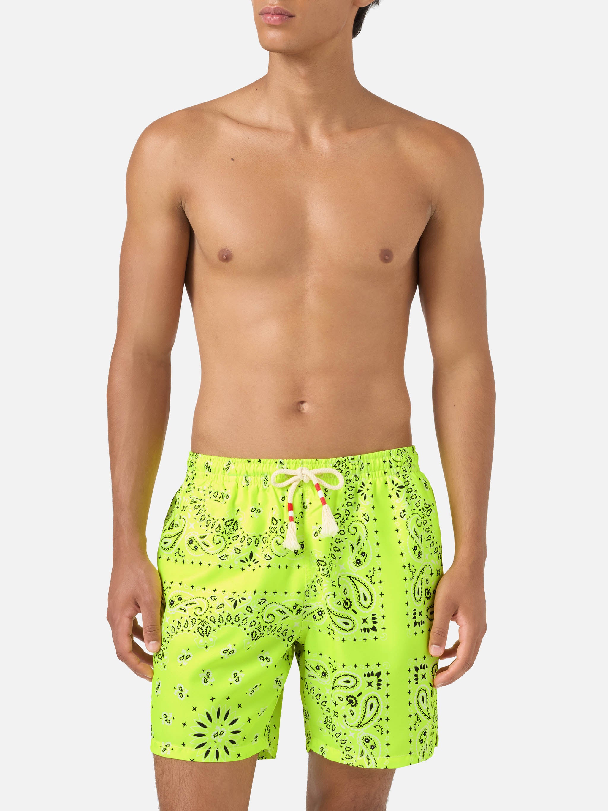 mc2-saint-barth-caprese-costume-da-mare-uomo-stampa-bandana-giallo-fluo image 3