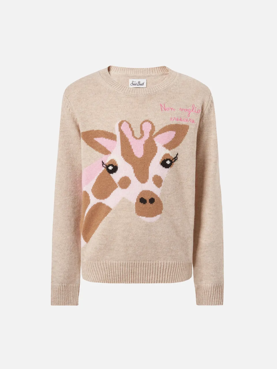 mc2-saint-barth-princess-maglione-bambina-misto-cashmere-ricamo-non-voglio-cresc image 1