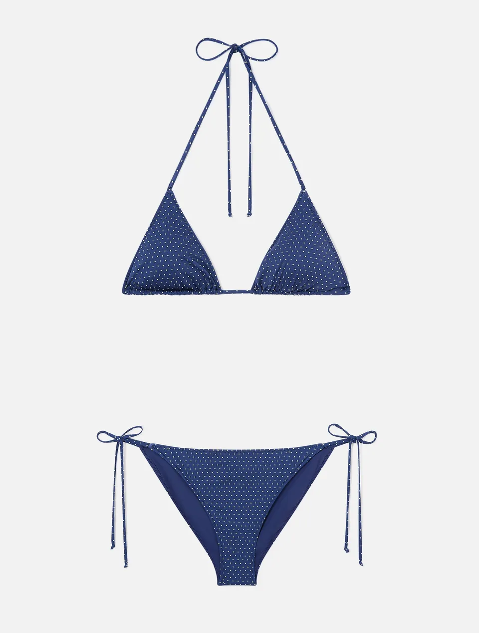 mc2-saint-barth-leah-virgo-bikini-triangolo-blu-micro-pois image 1