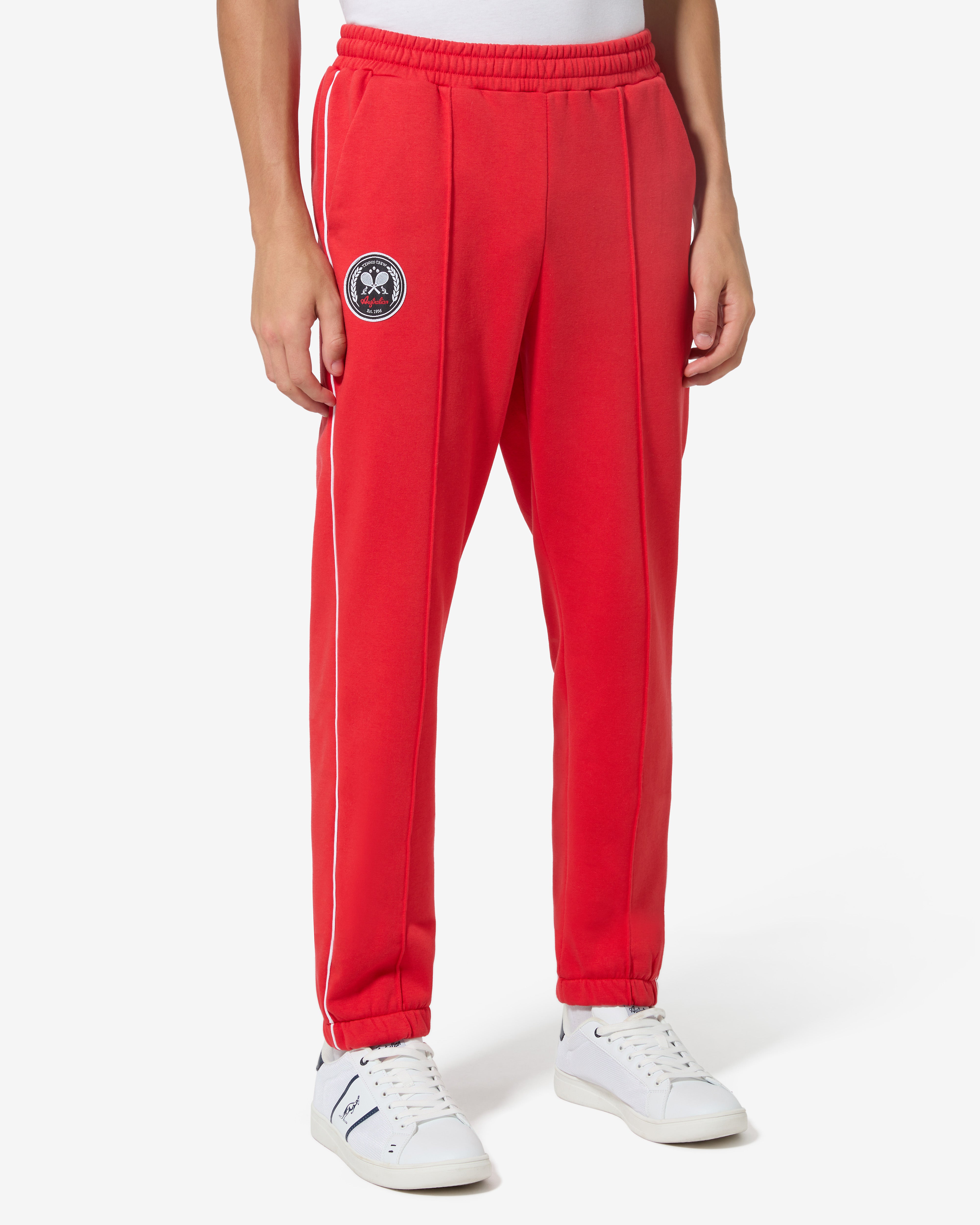 australian-tennis-crew-track-pant-pantalone-rosso-vivo image 1