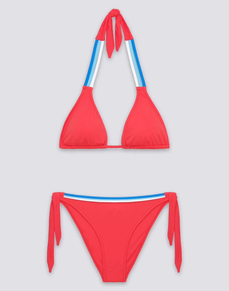 sundek-american-bikini-triangolo-ampio-imbottito-e-slip-regolabile-tricolore image 1