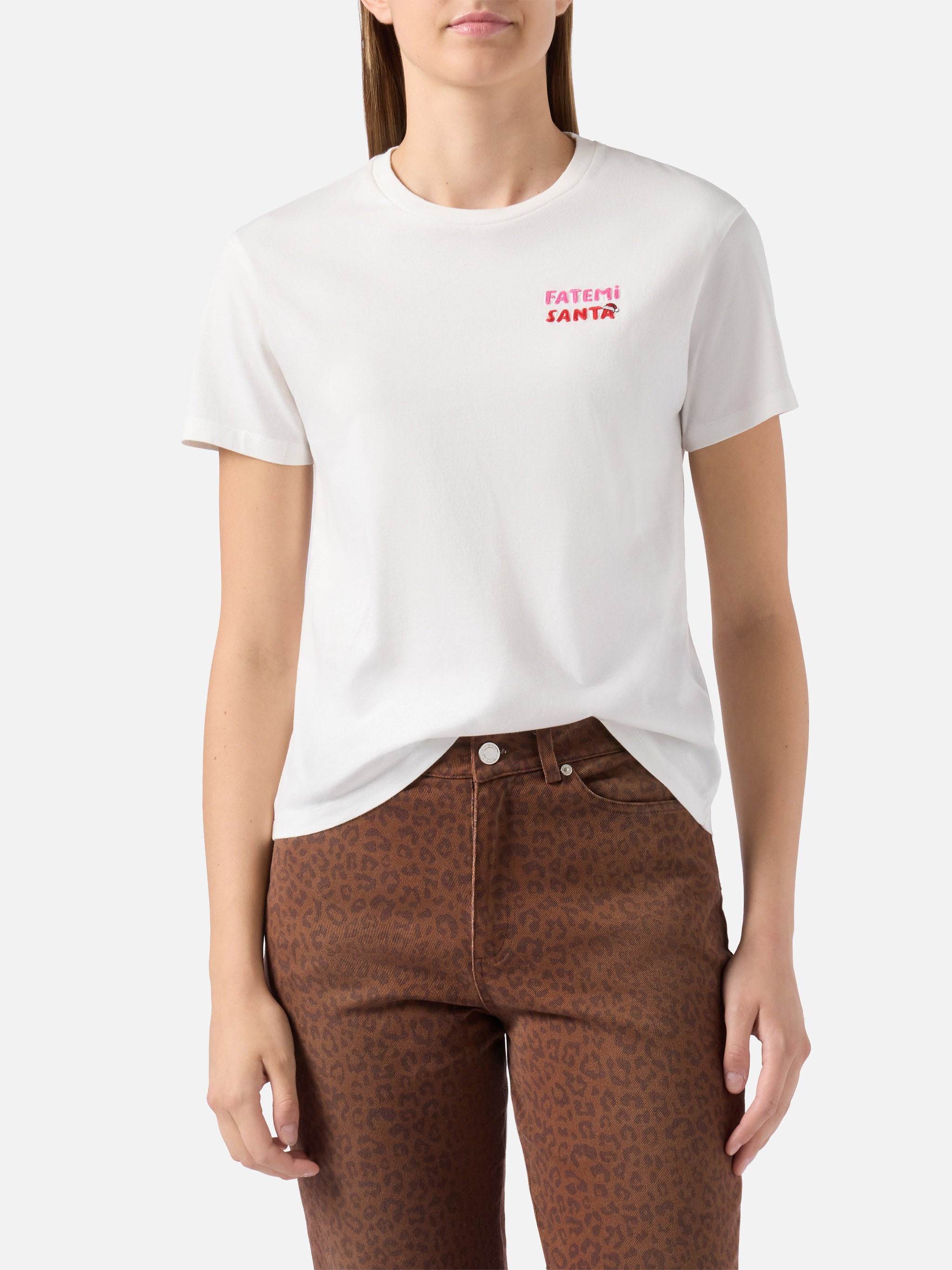 mc2-saint-barth-emilie-t-shirt-cotone-organico-bianca-ricamo-fatemi-santa image 2