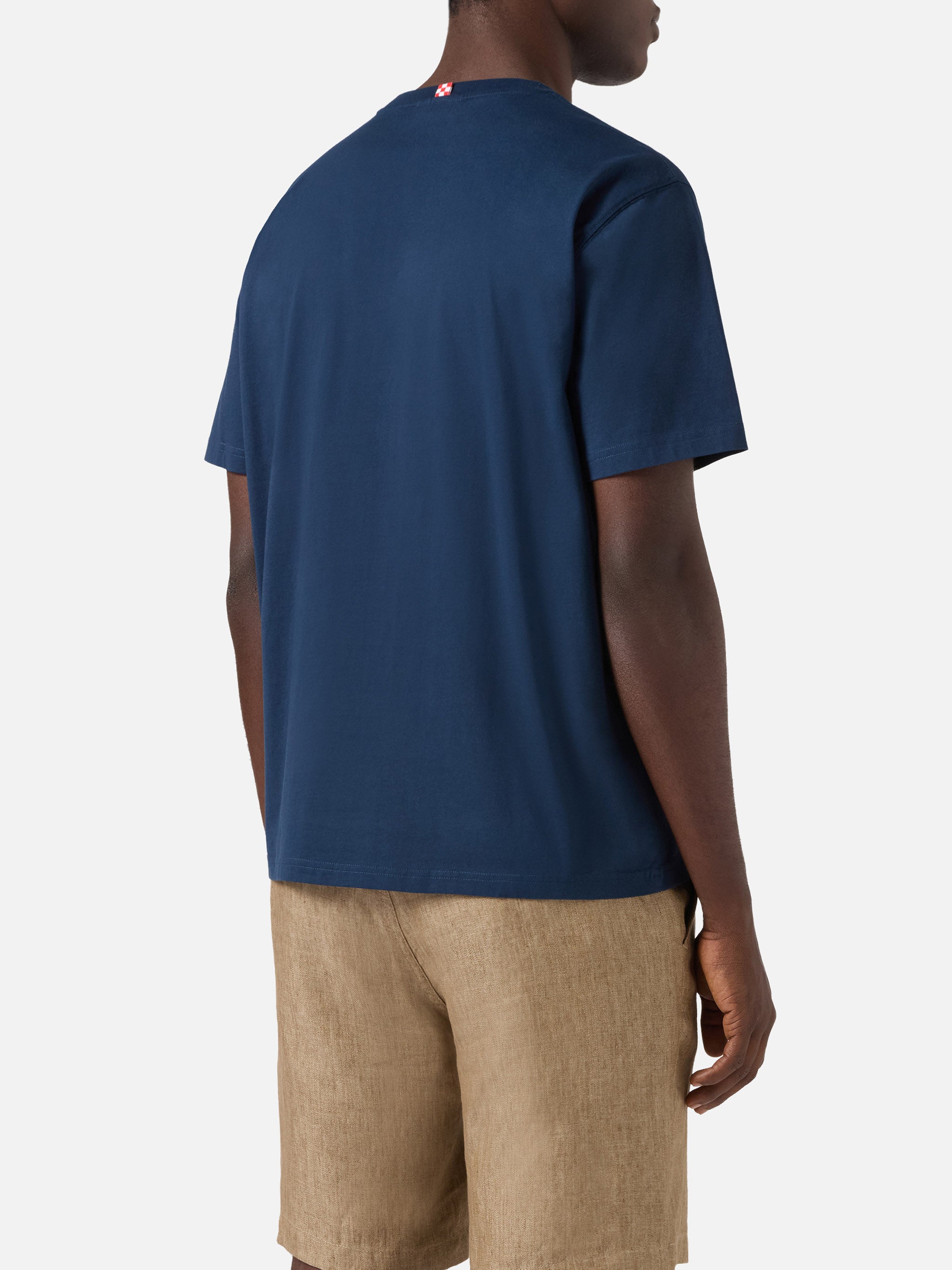 mc2-saint-barth-t-shirt-portofino-uomo-blu-in-cotone-ricamo-grand-slam image 4