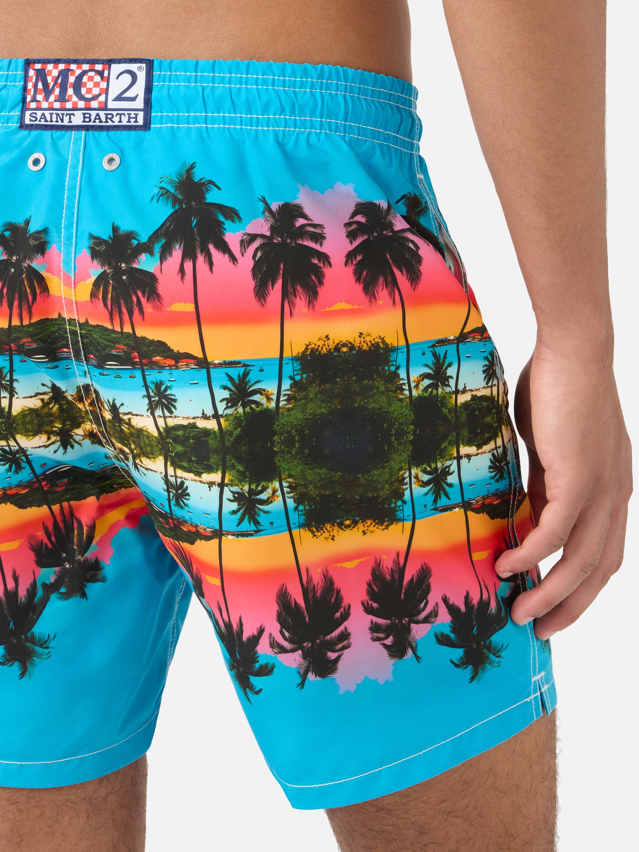 mc2-saint-barth-gustavia-costume-uomo-special-edition-palme-paesaggio-verde image 6