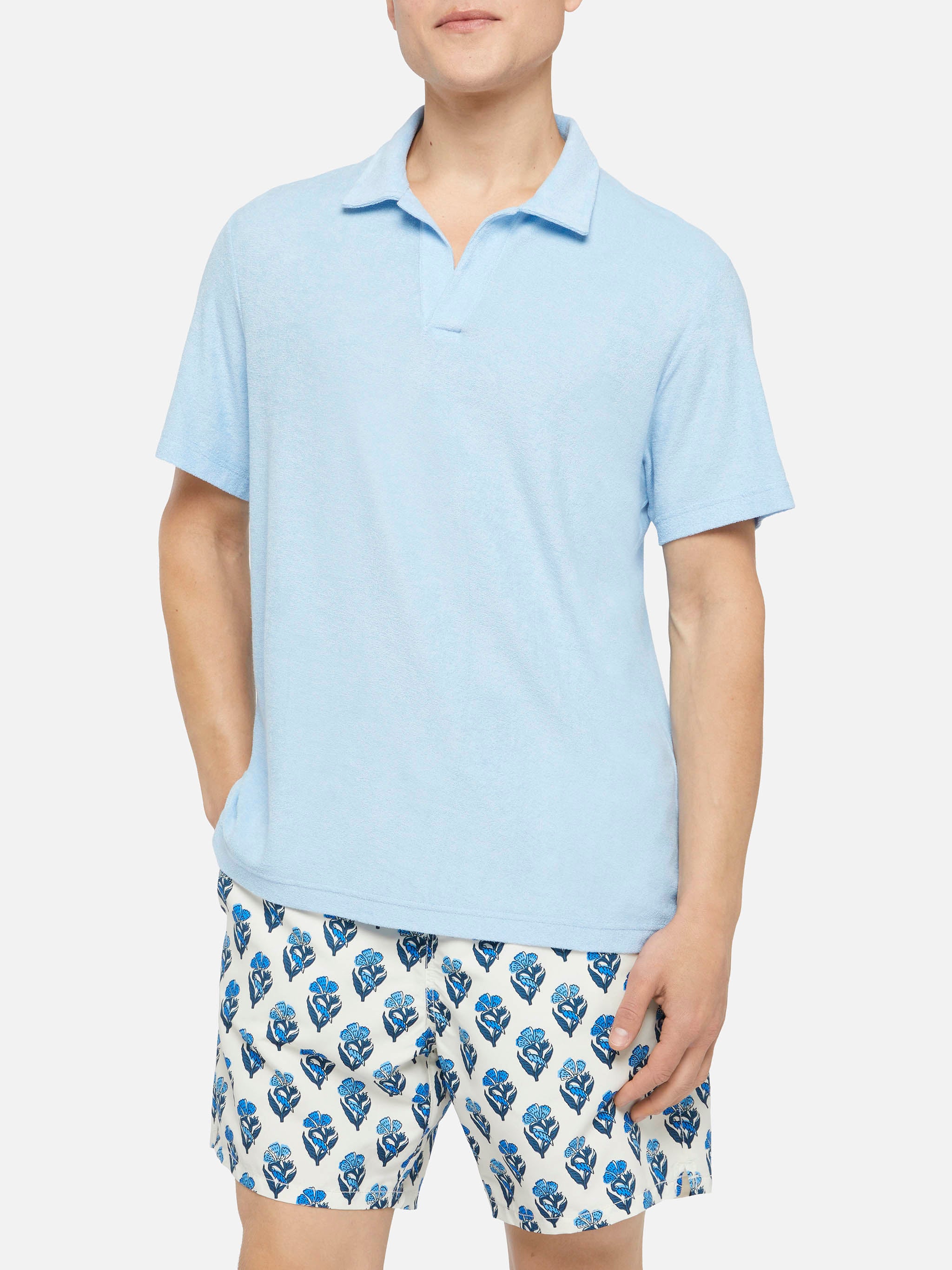 mc2-saint-barth-polo-jeremy-uomo-in-spugna-azzurro-chiaro-senza-bottoni image 1