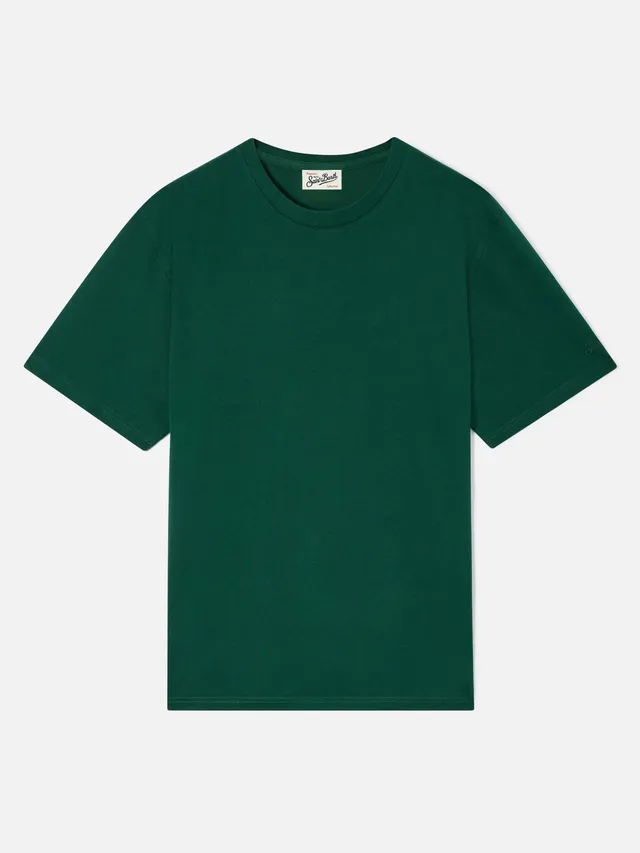 t-shirt-mc2-saint-barth-every-in-cotone-verde-con-ricamo-saint-barth-sulla-manic image 1