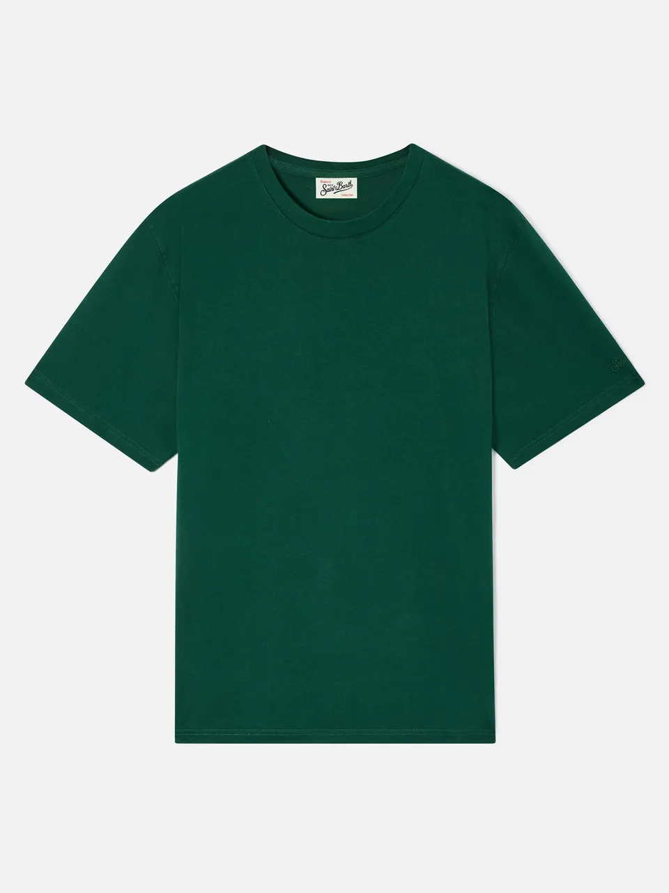 t-shirt-mc2-saint-barth-every-in-cotone-verde-con-ricamo-saint-barth-sulla-manic image 1