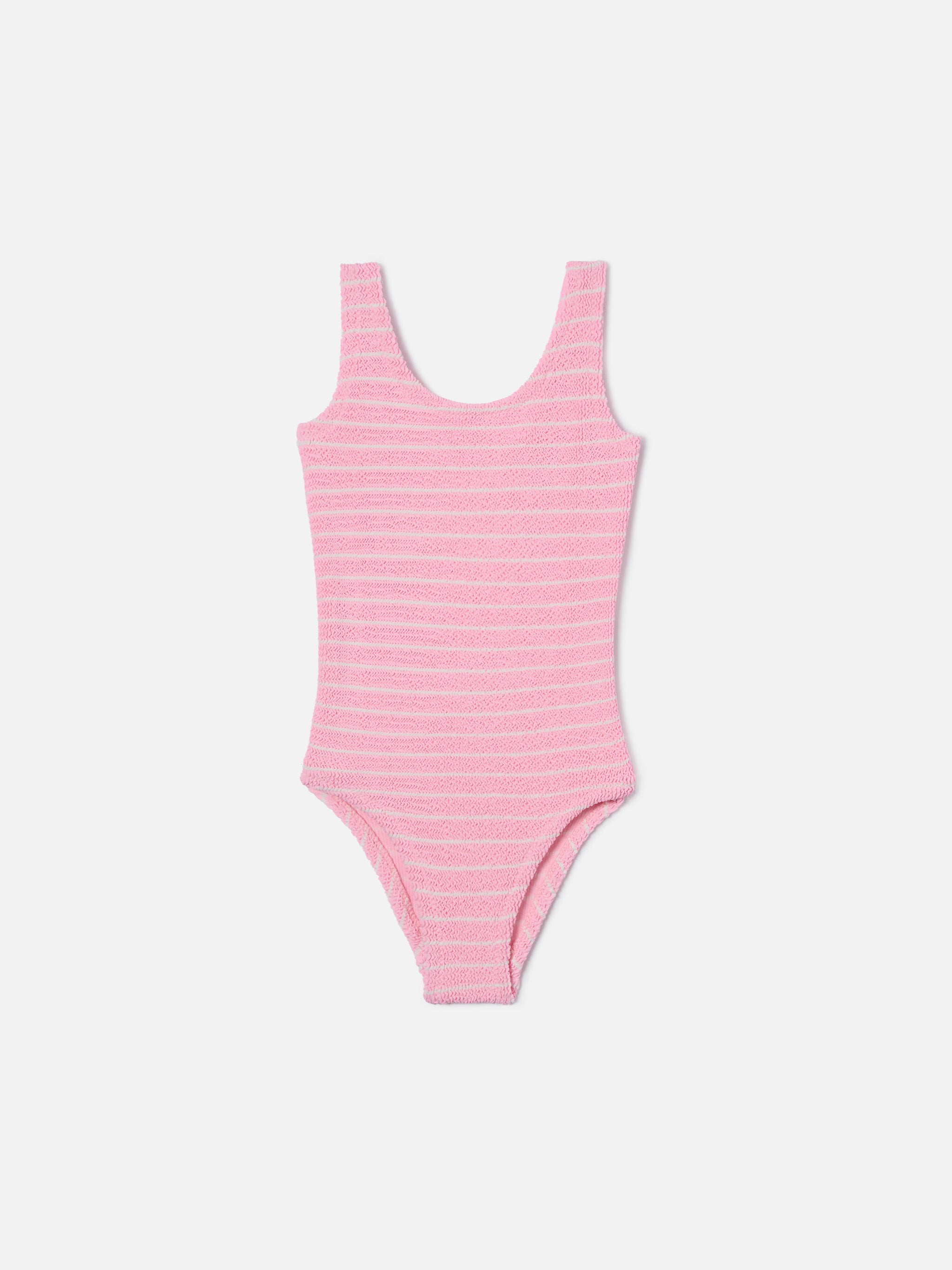mc2-saint-barth-cara-costume-intero-bambina-crinkle-righe-rosa image 1