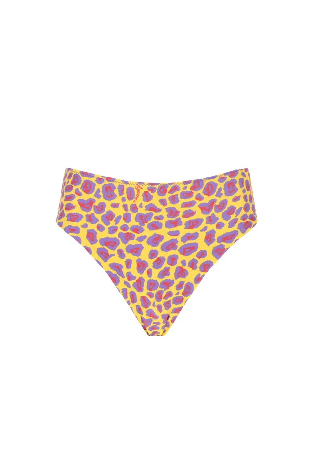 4giveness-congo-slip-bikini-vita-alta-animalier-donna image 1